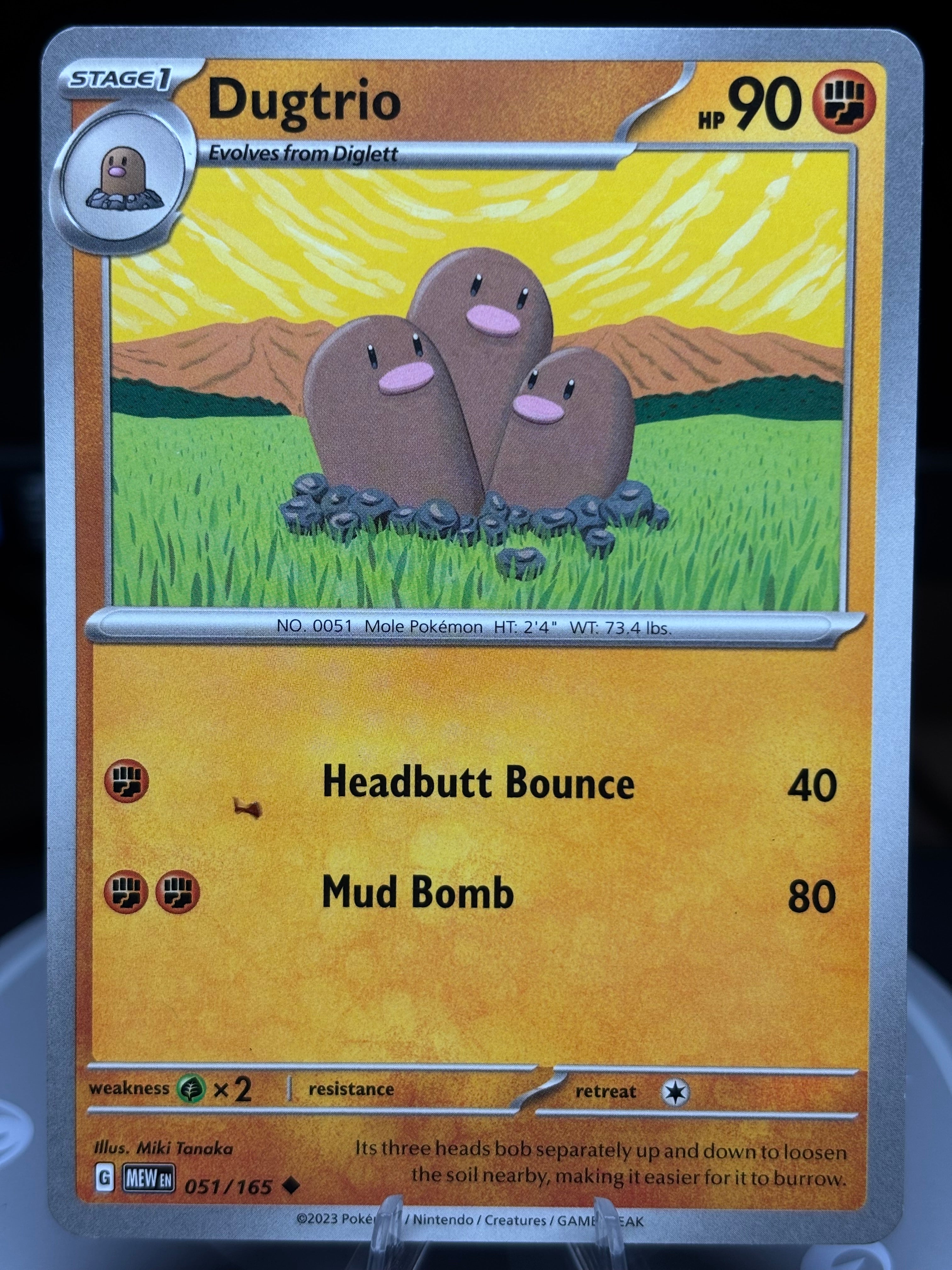 Dugtrio - 051/165 - Scarlet & Violet 151 - English
