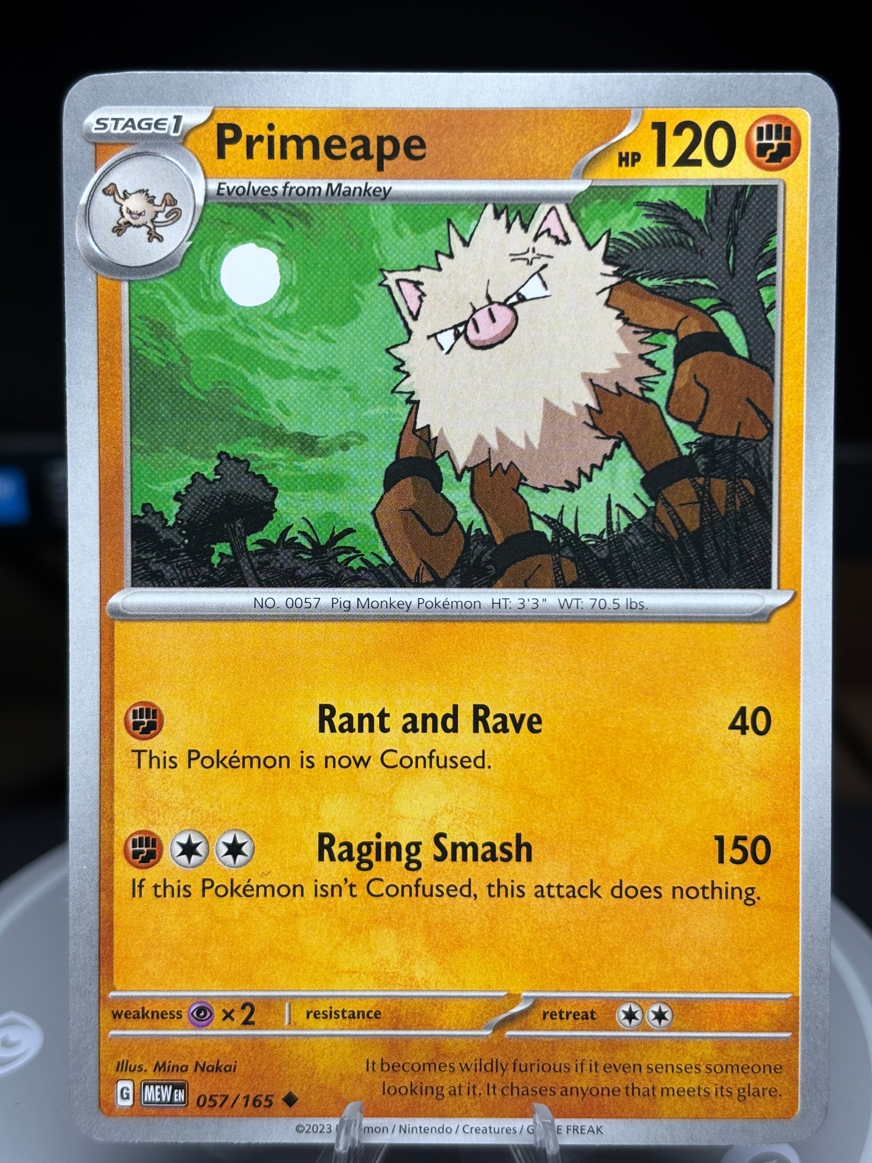 Primeape - 057/165  - Scarlet & Violet 151 - English