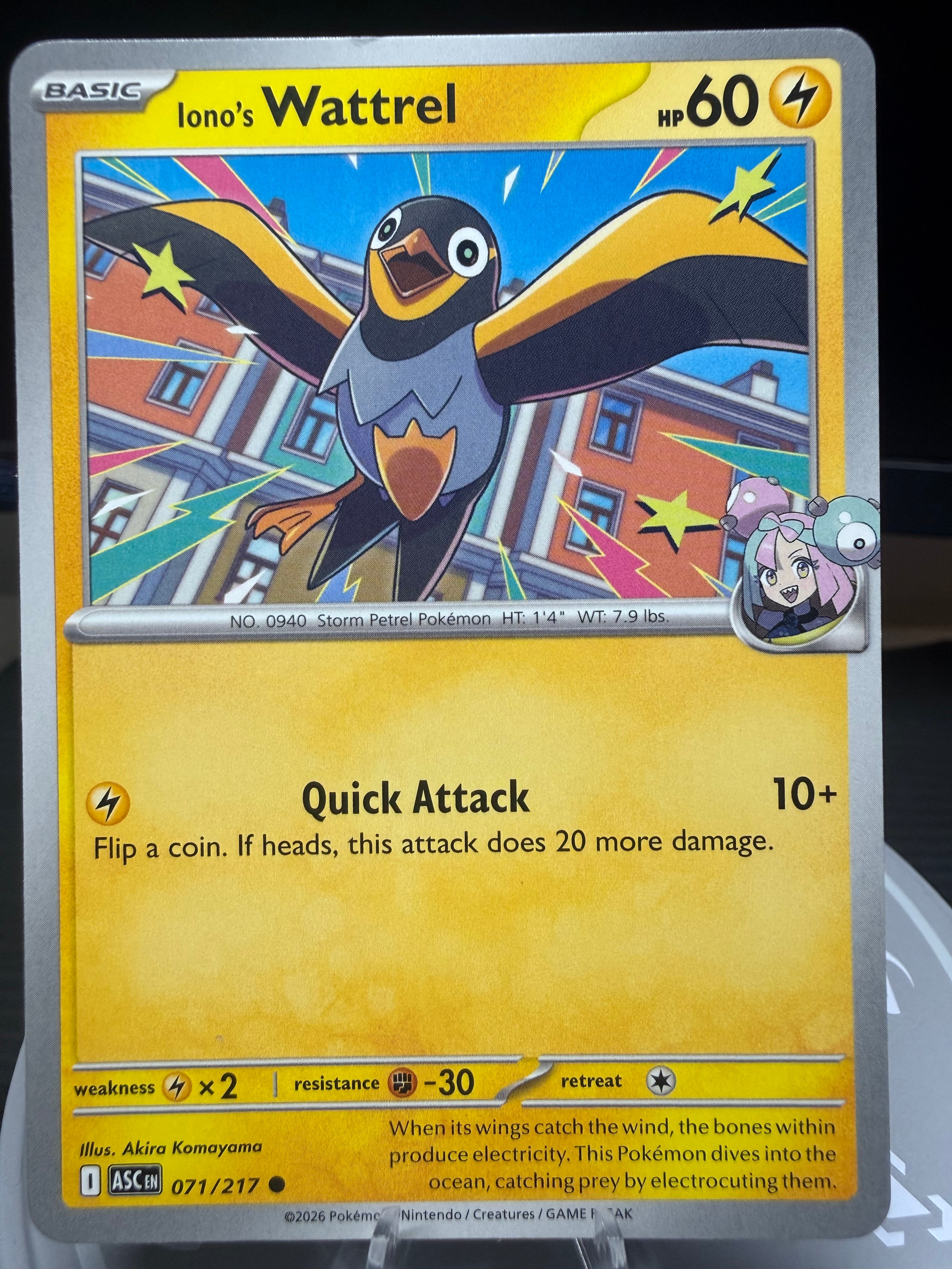 Iono's Wattrel - 071/217 - Ascended Heroes