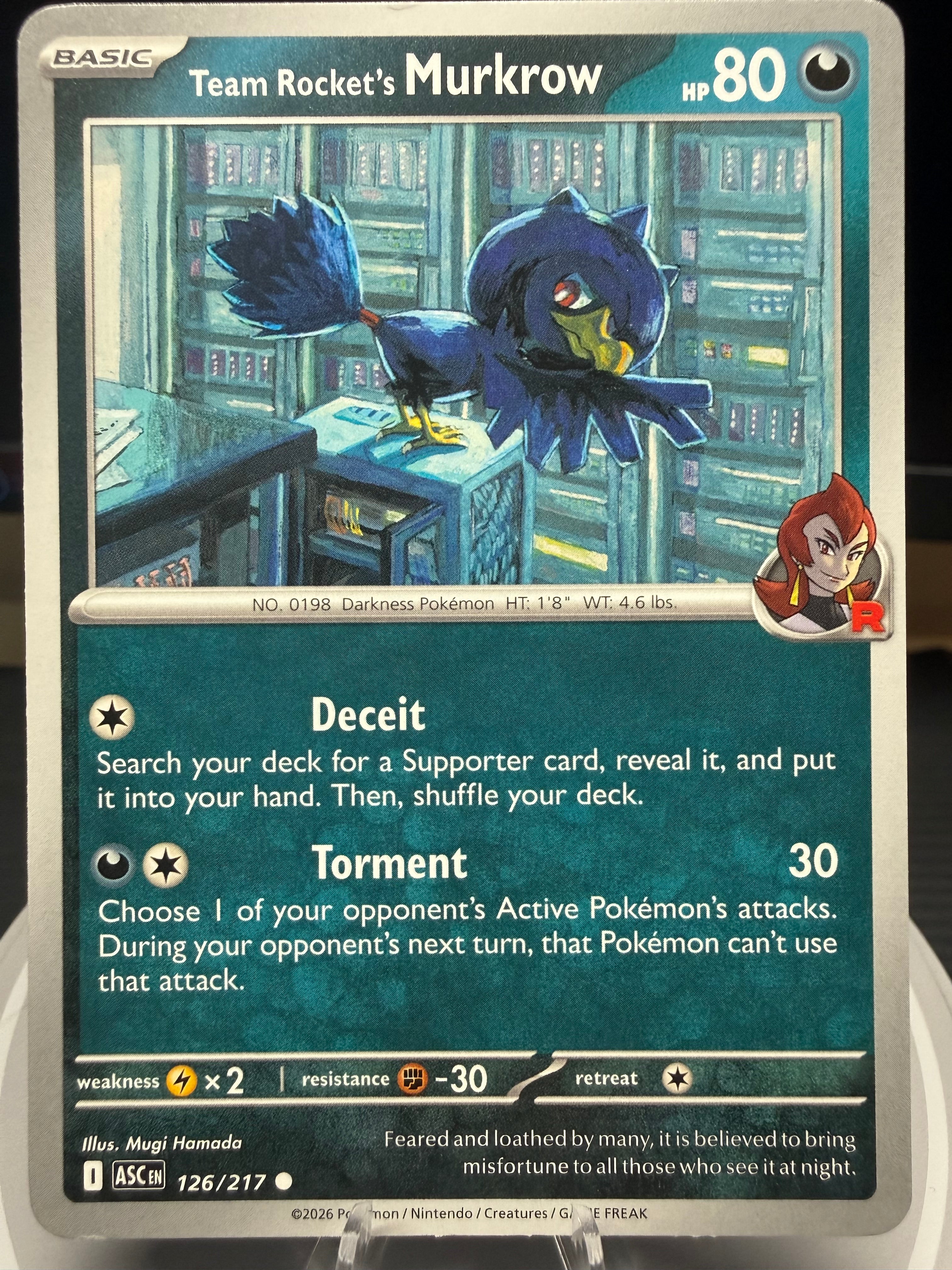 Team Rocket's Murkrow - 126/217 - Ascended Heroes