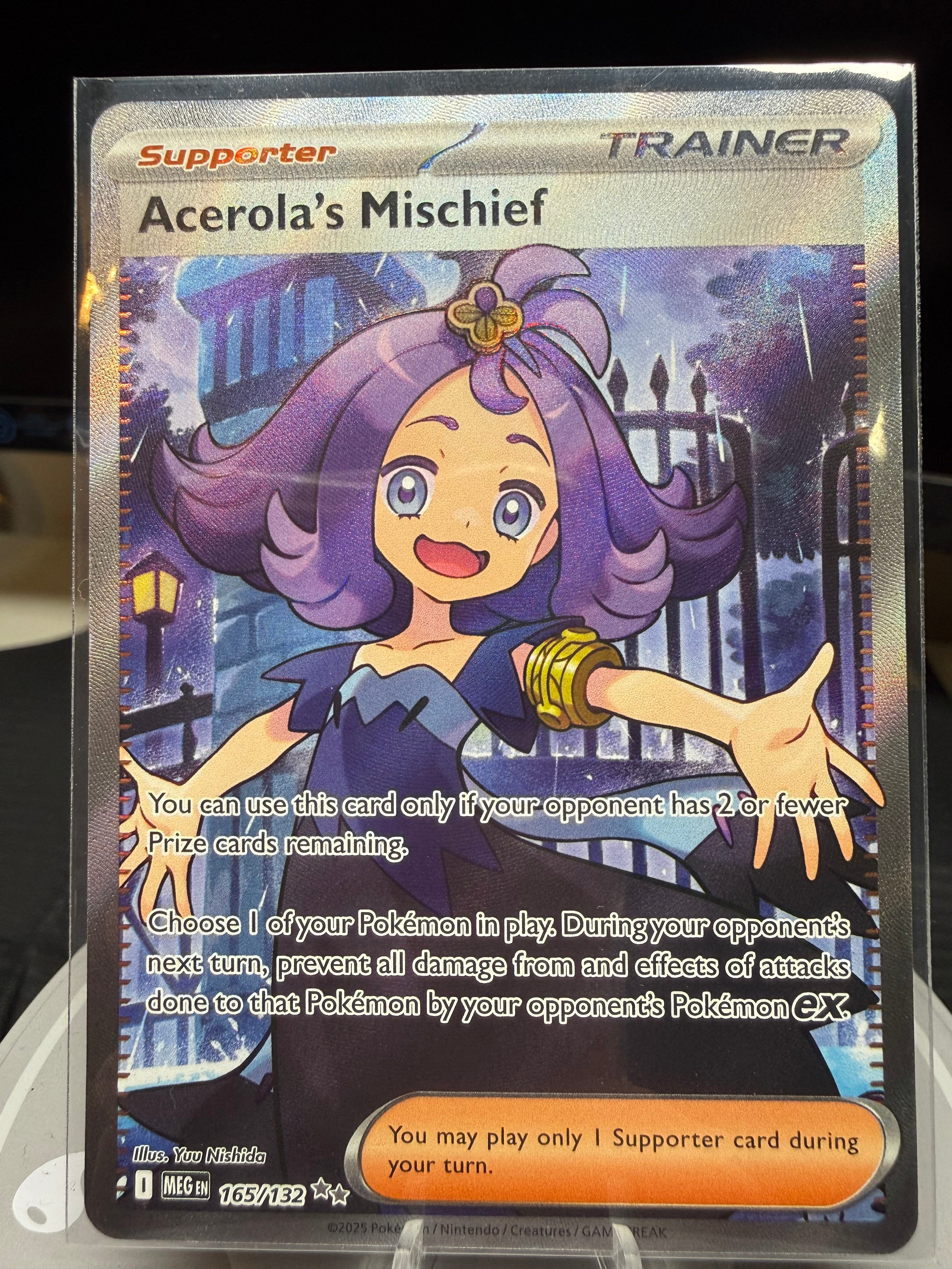Acerola's Mischief - 165/132 - Ultra Rare - Mega Evolutions