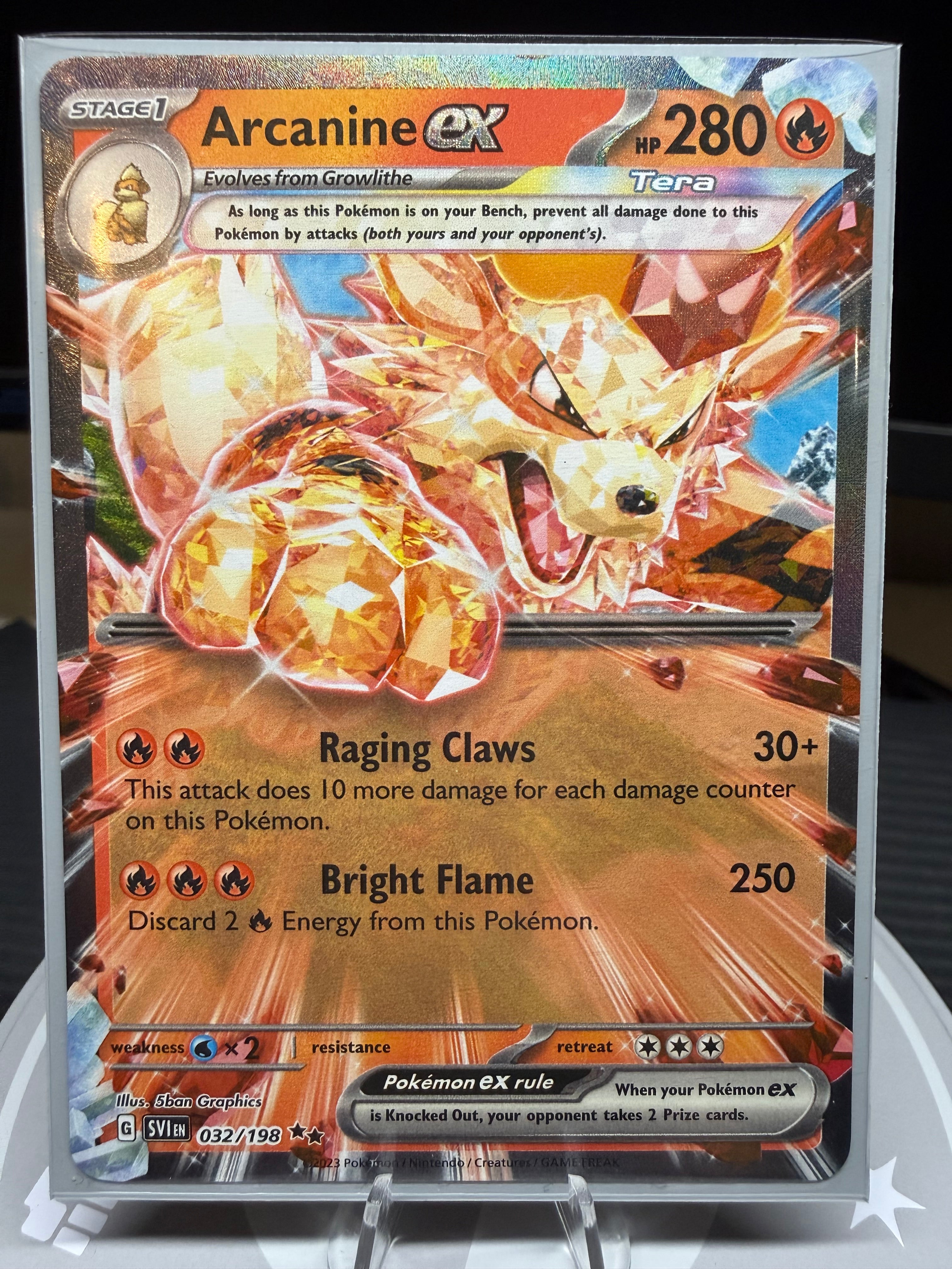Arcanine ex - 032/198 - Double Rare - Scarlet & Violet