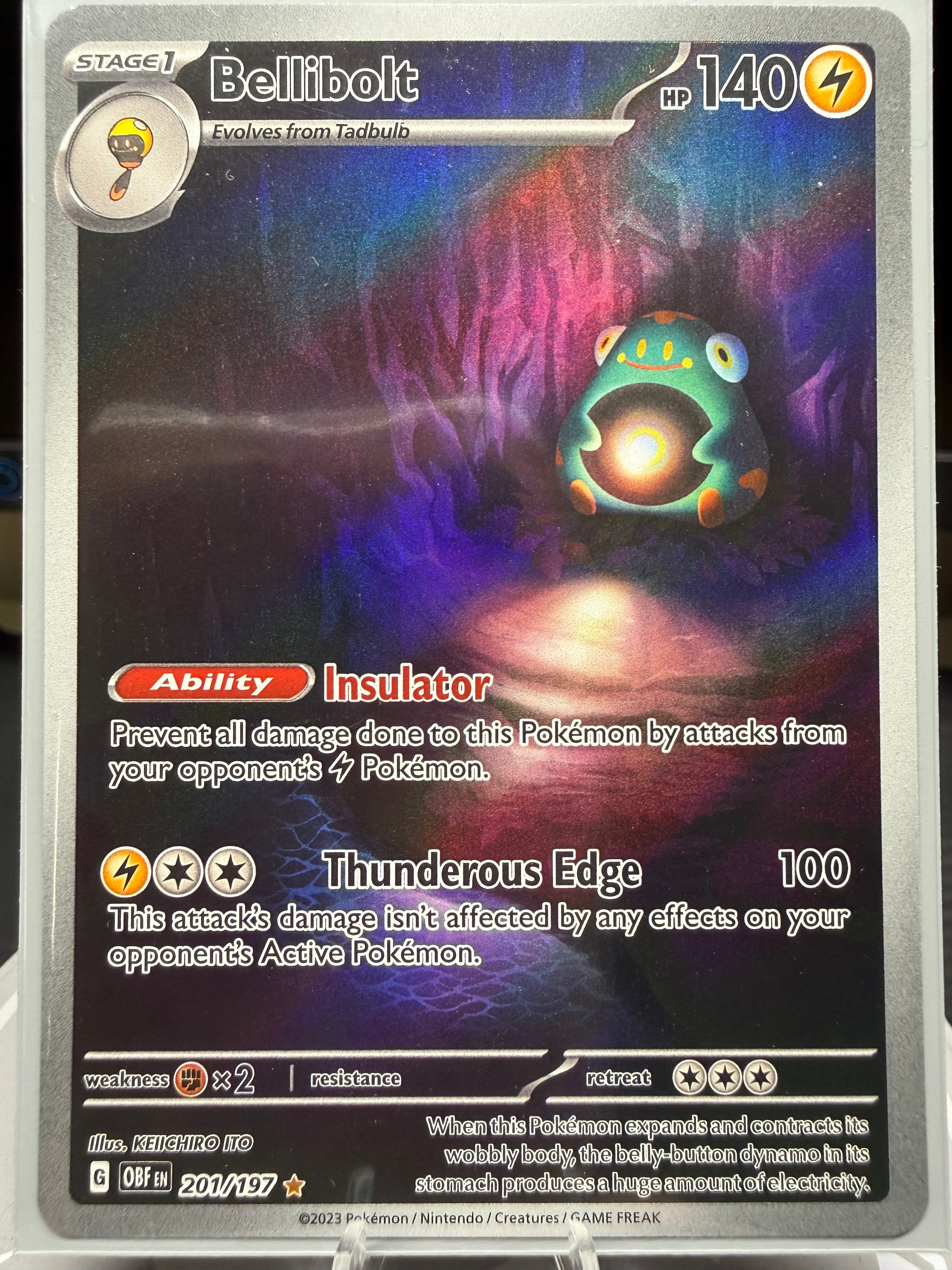 Bellibolt - 201/197 - Illustration Rare - Obsidian Flames