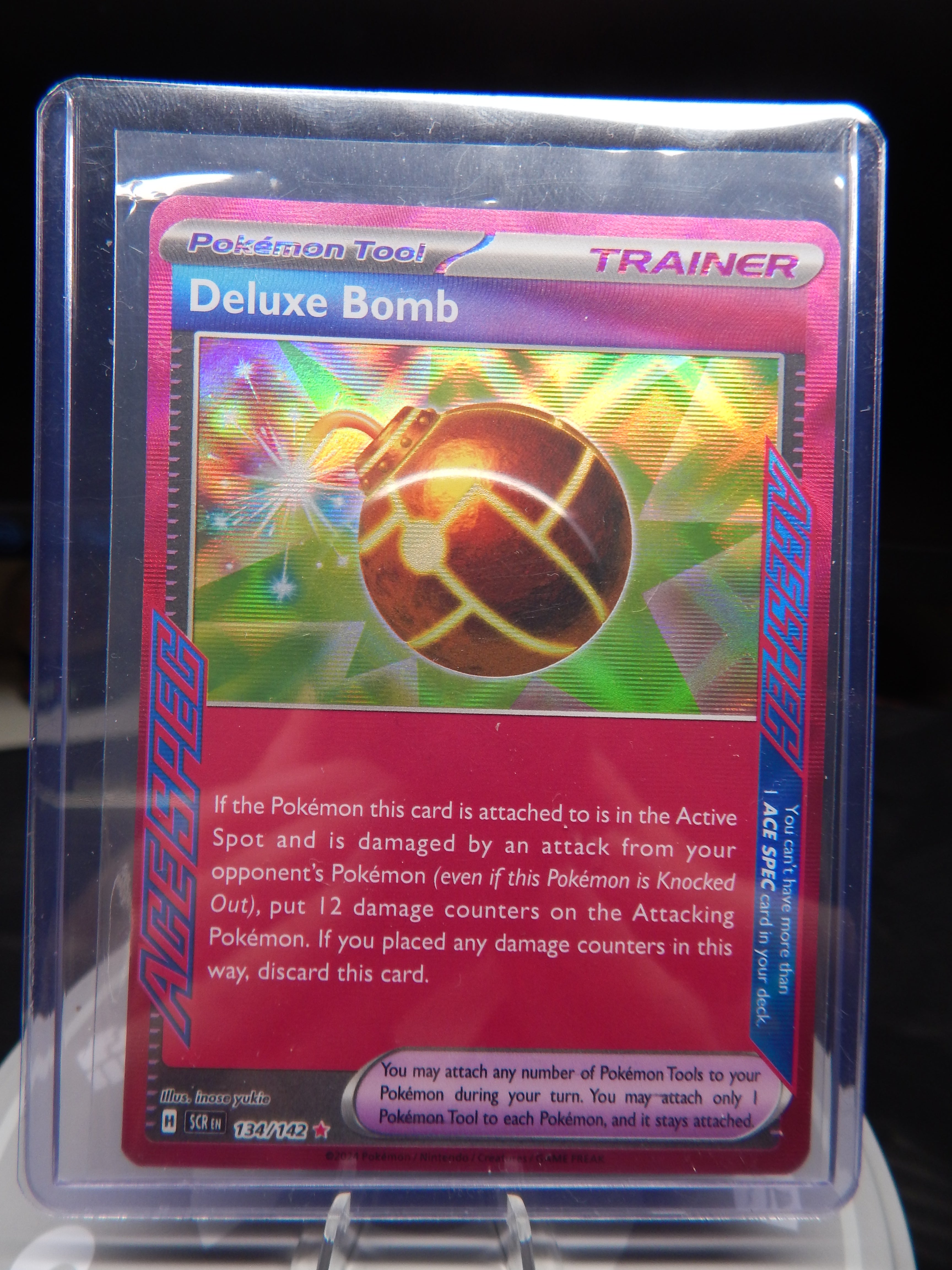 Deluxe Bomb - 134/142 - Ace Spec - Stellar Crown - Pokemon Card