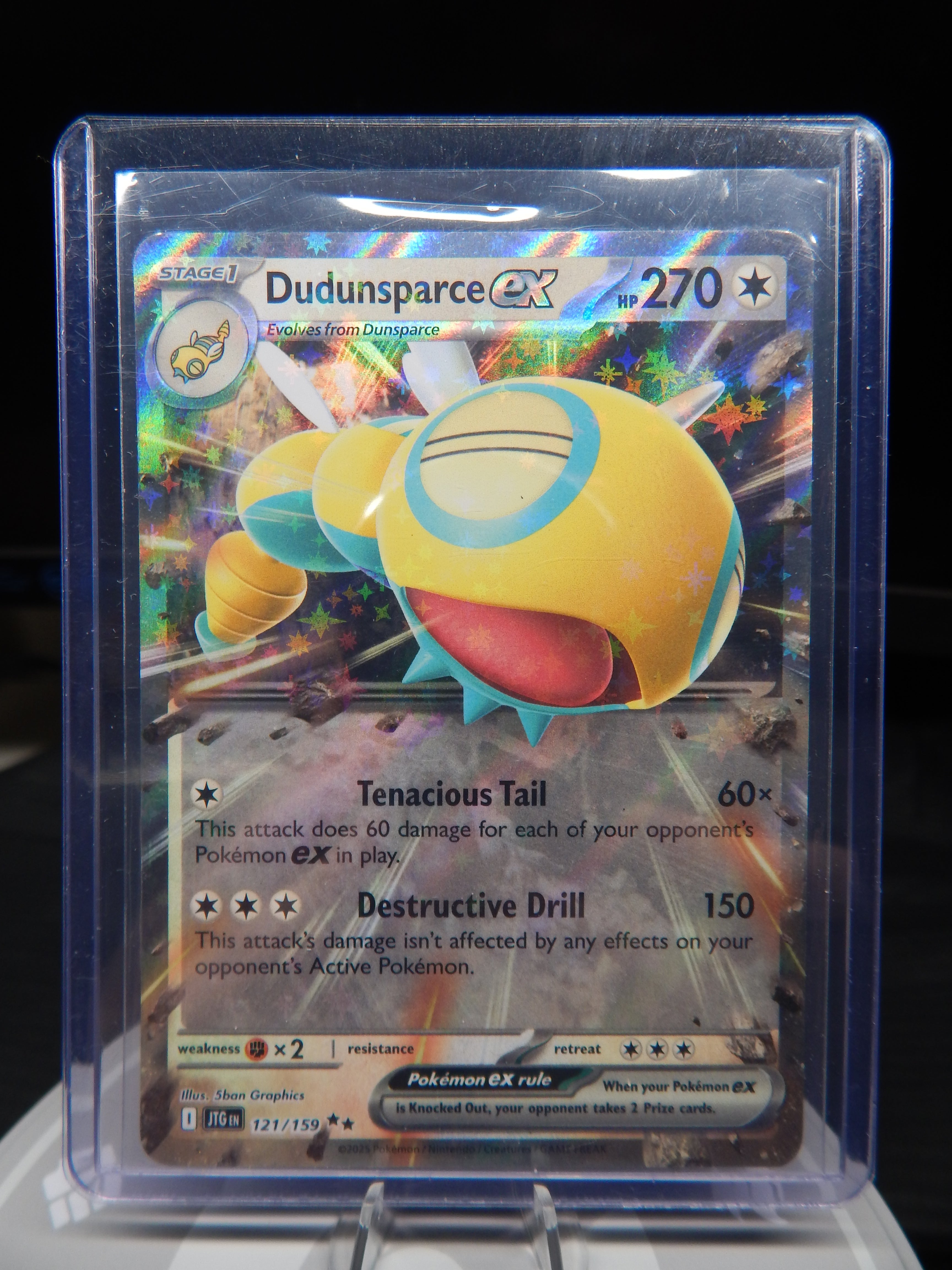 Dudunsparce ex 121/159 Double Rare Journey Together Pokemon