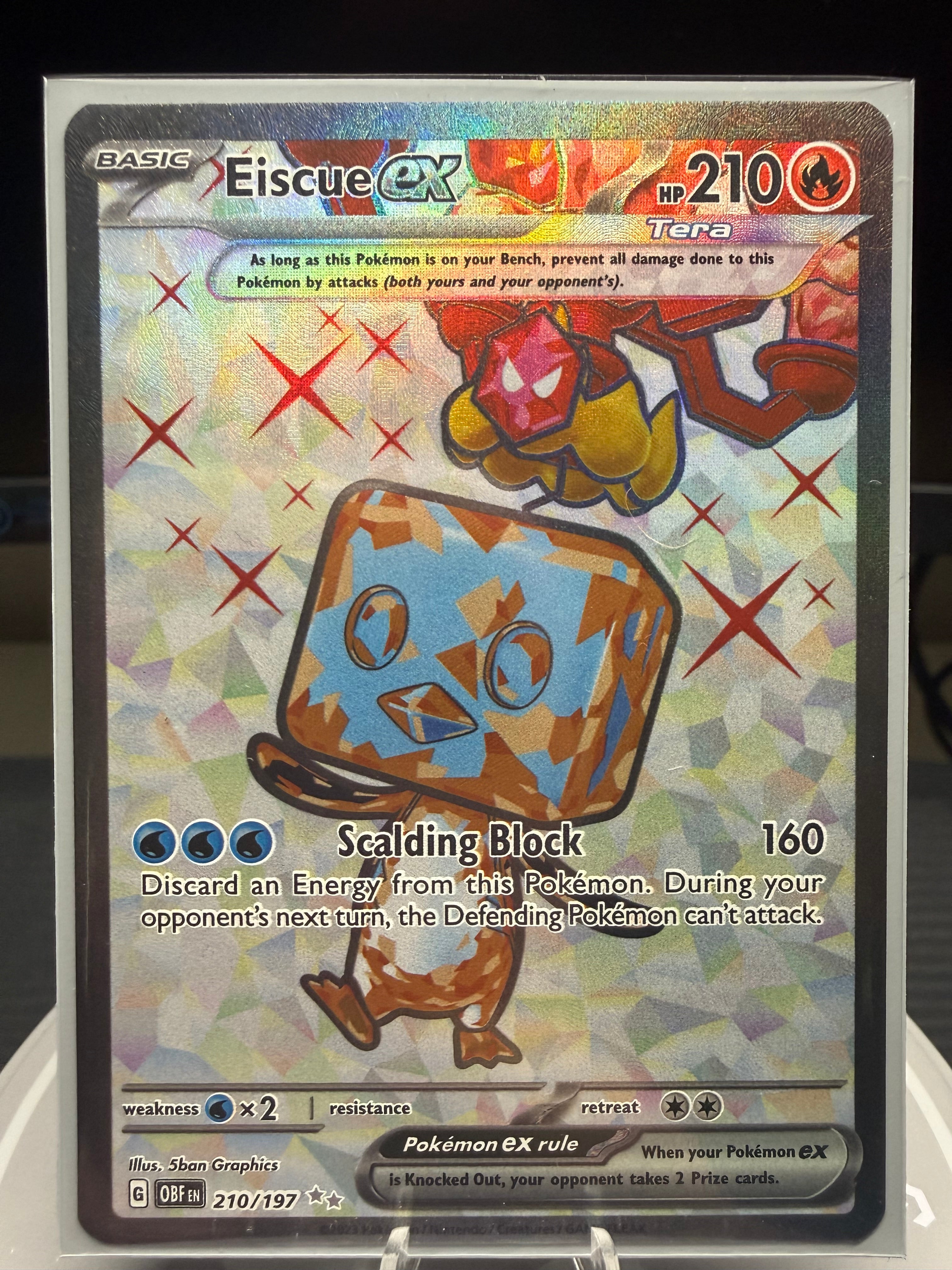 Eiscue ex - 210/197 - Ultra Rare - Obsidian Flames