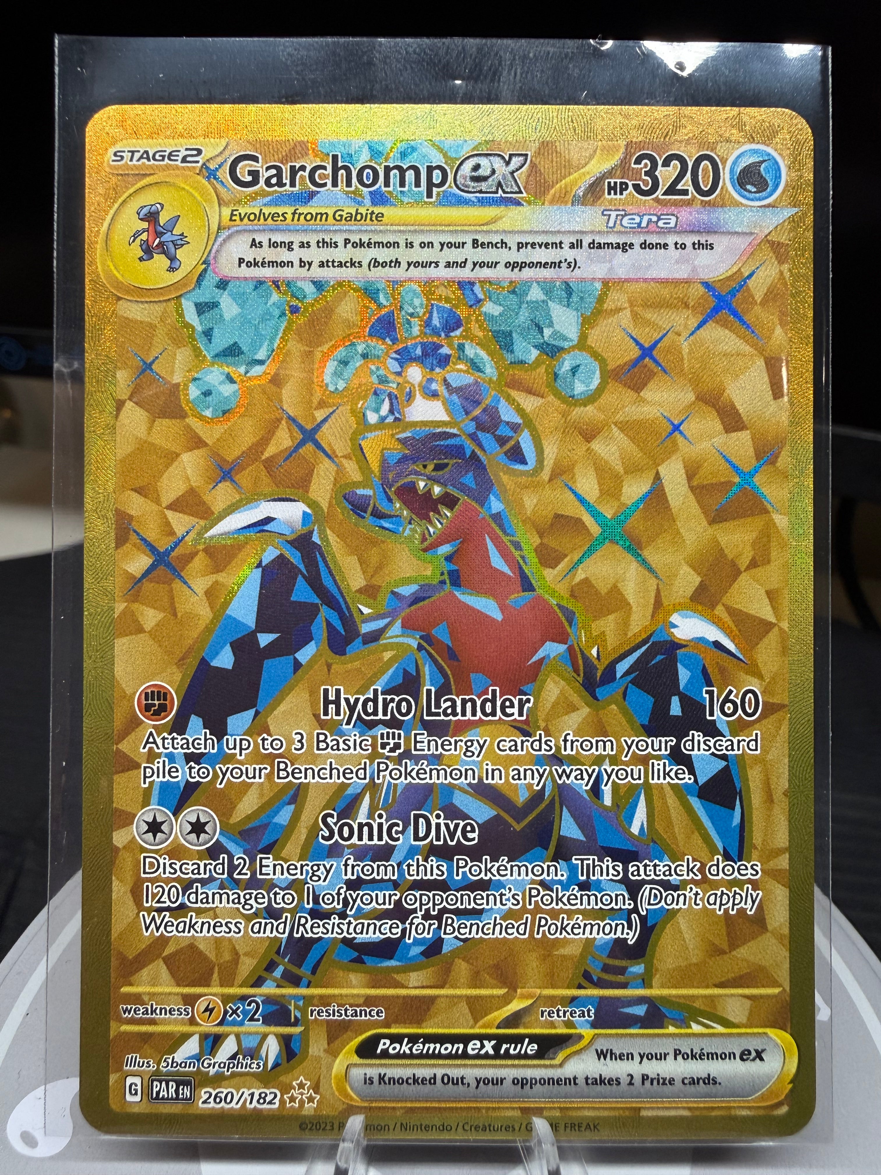 Garchomp ex - 260/182 - Paradox Rift - Gold Full Art
