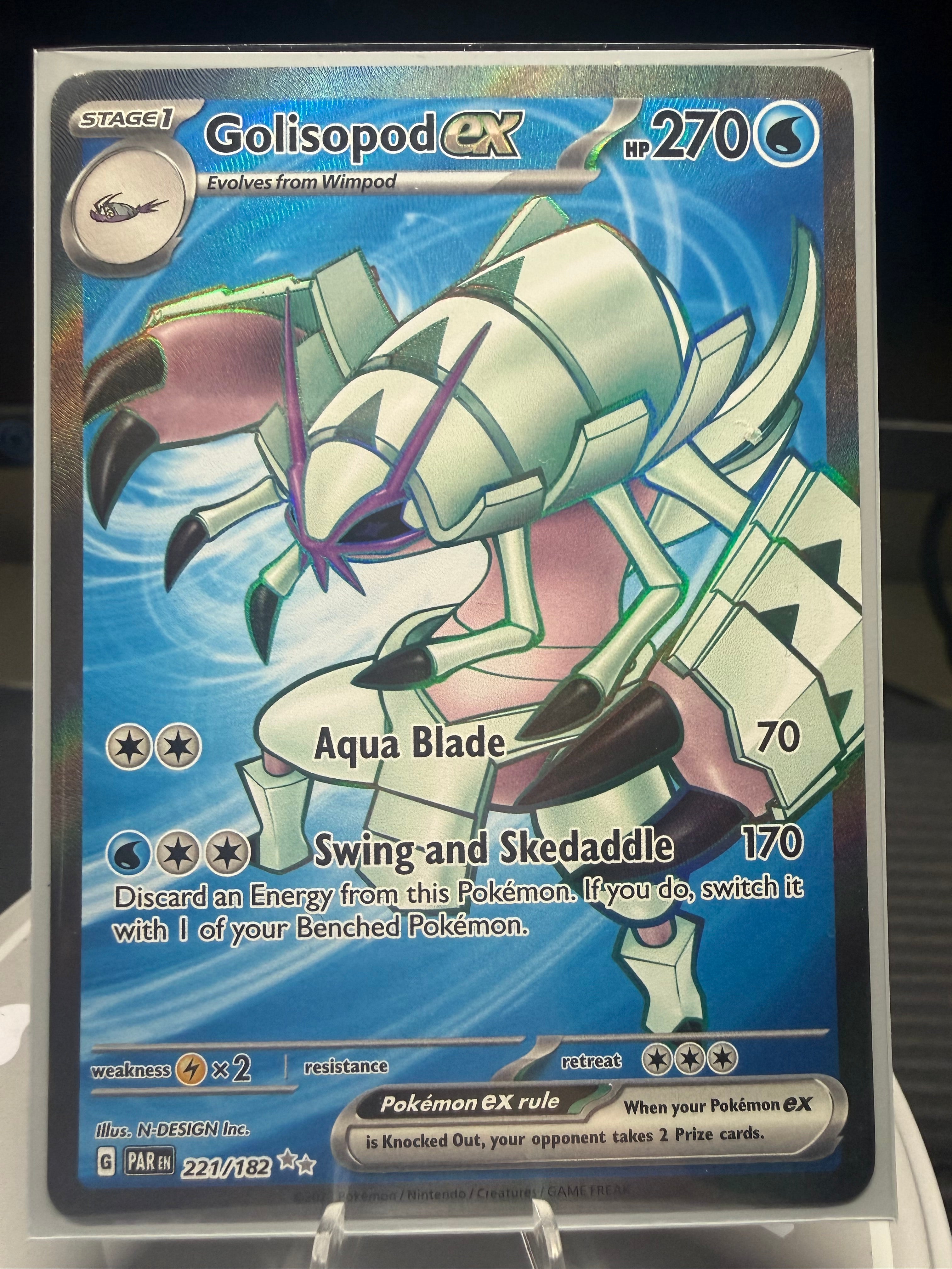 Golisopod ex - 221/182 - Ultra Rare - Paradox Rift