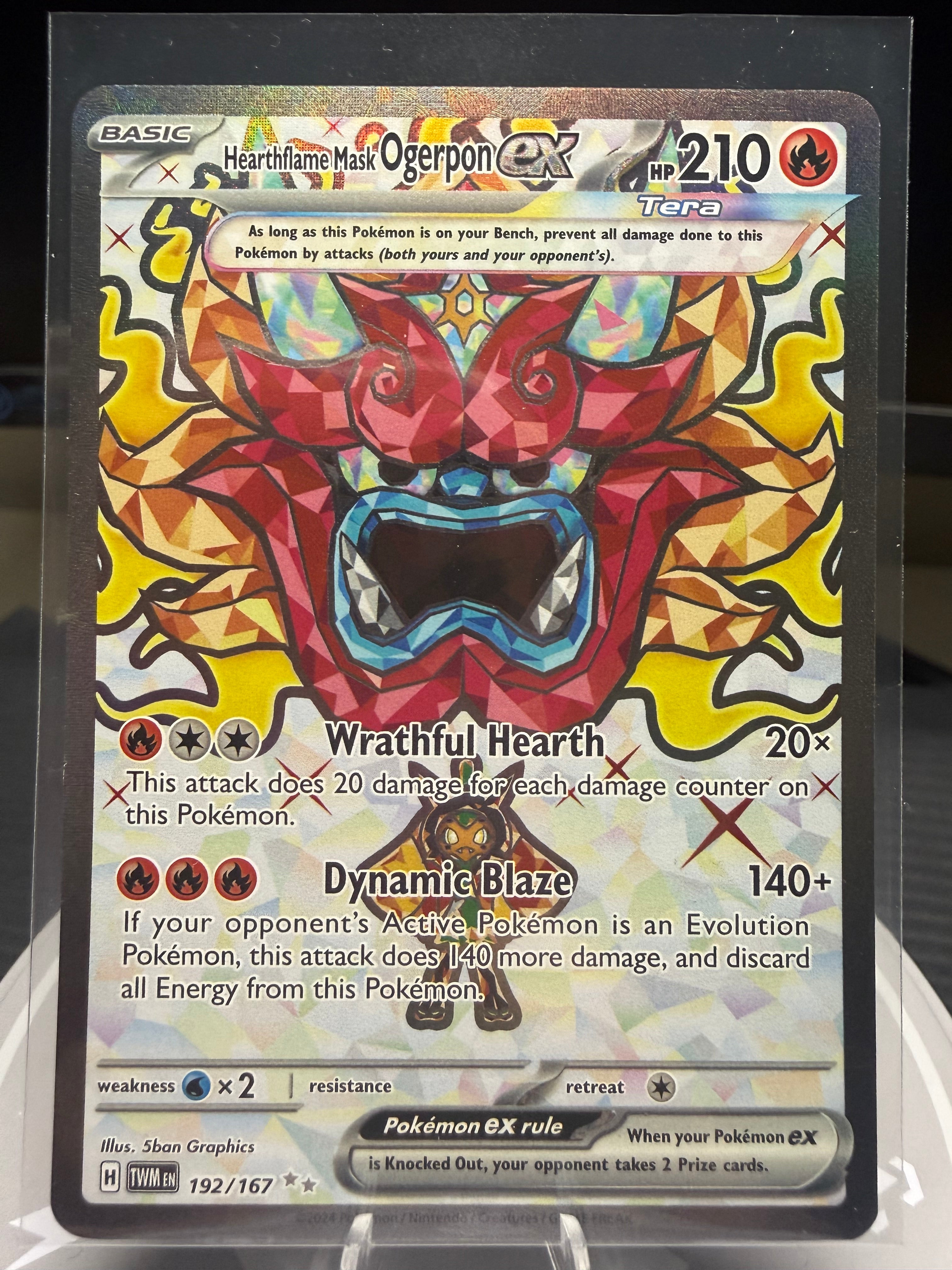Hearthflame Mask Ogerpon ex - 192/167 - Full Art - Twilight Masquerade