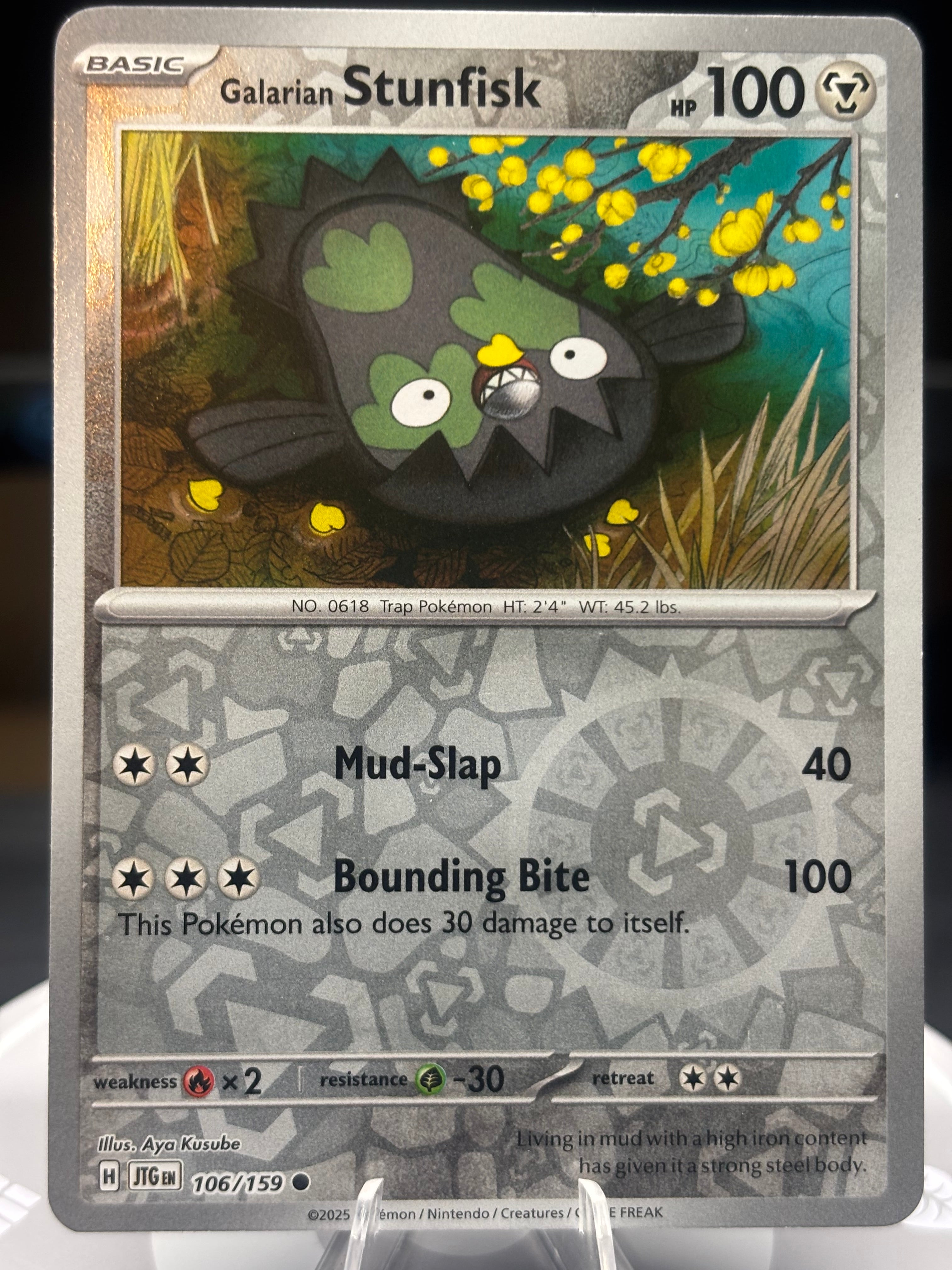 Galarian Stunfisk 106/159 Journey Together Reverse Holo