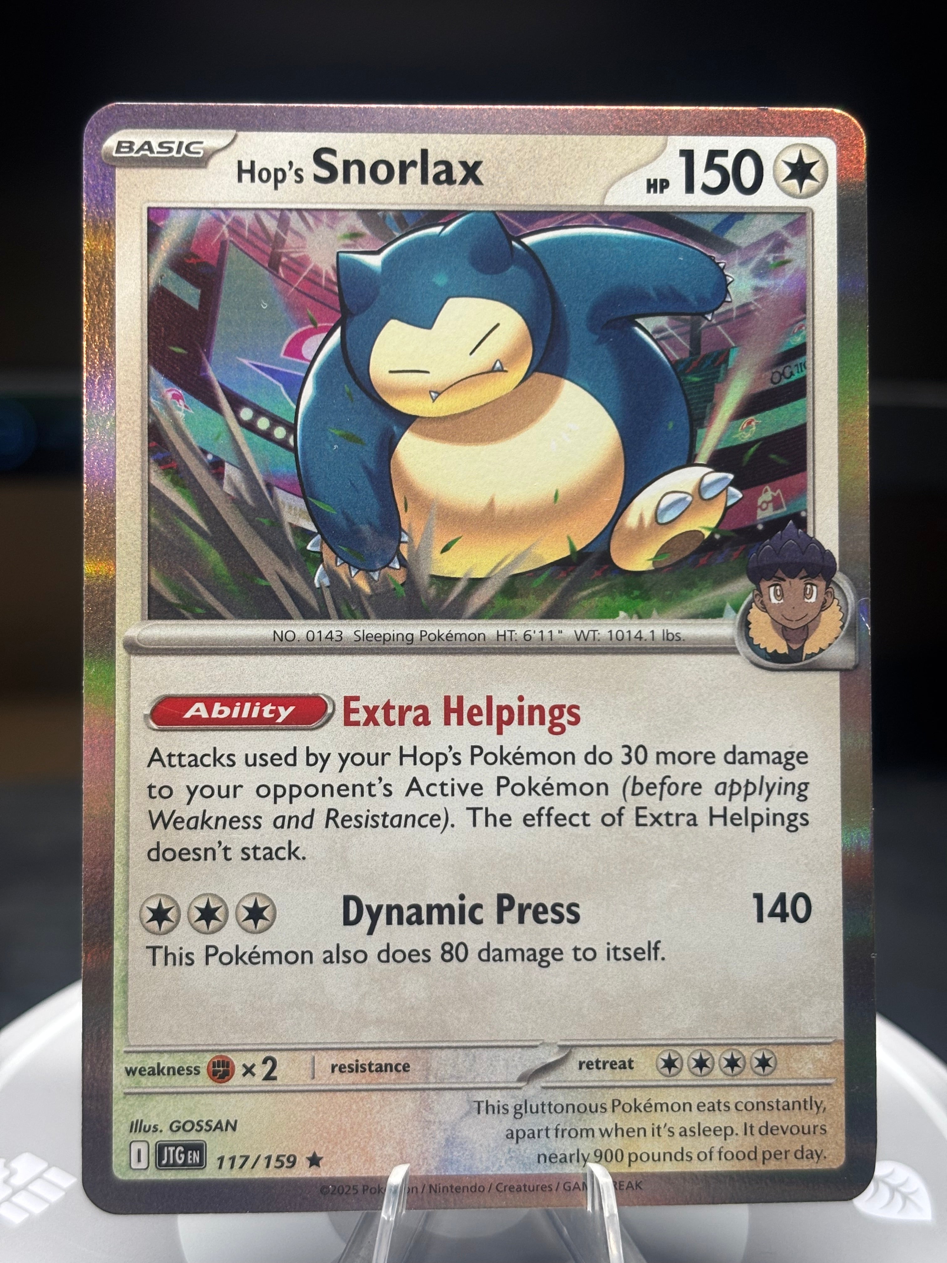 Hop's Snorlax - 117/159 - Holo - Journey Together