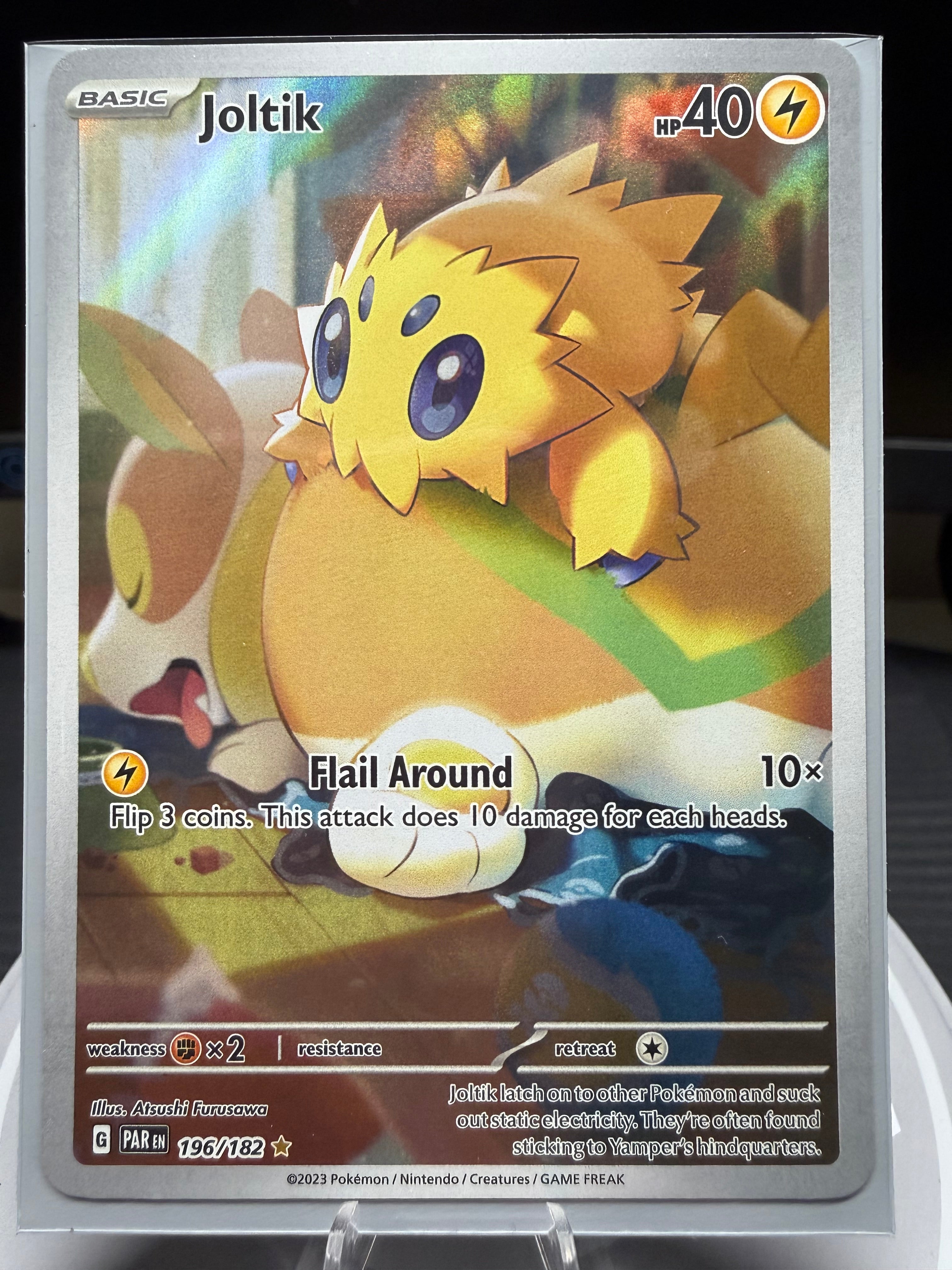 Joltik - 196/182 -  Illustration Rare Card - Paradox Rift
