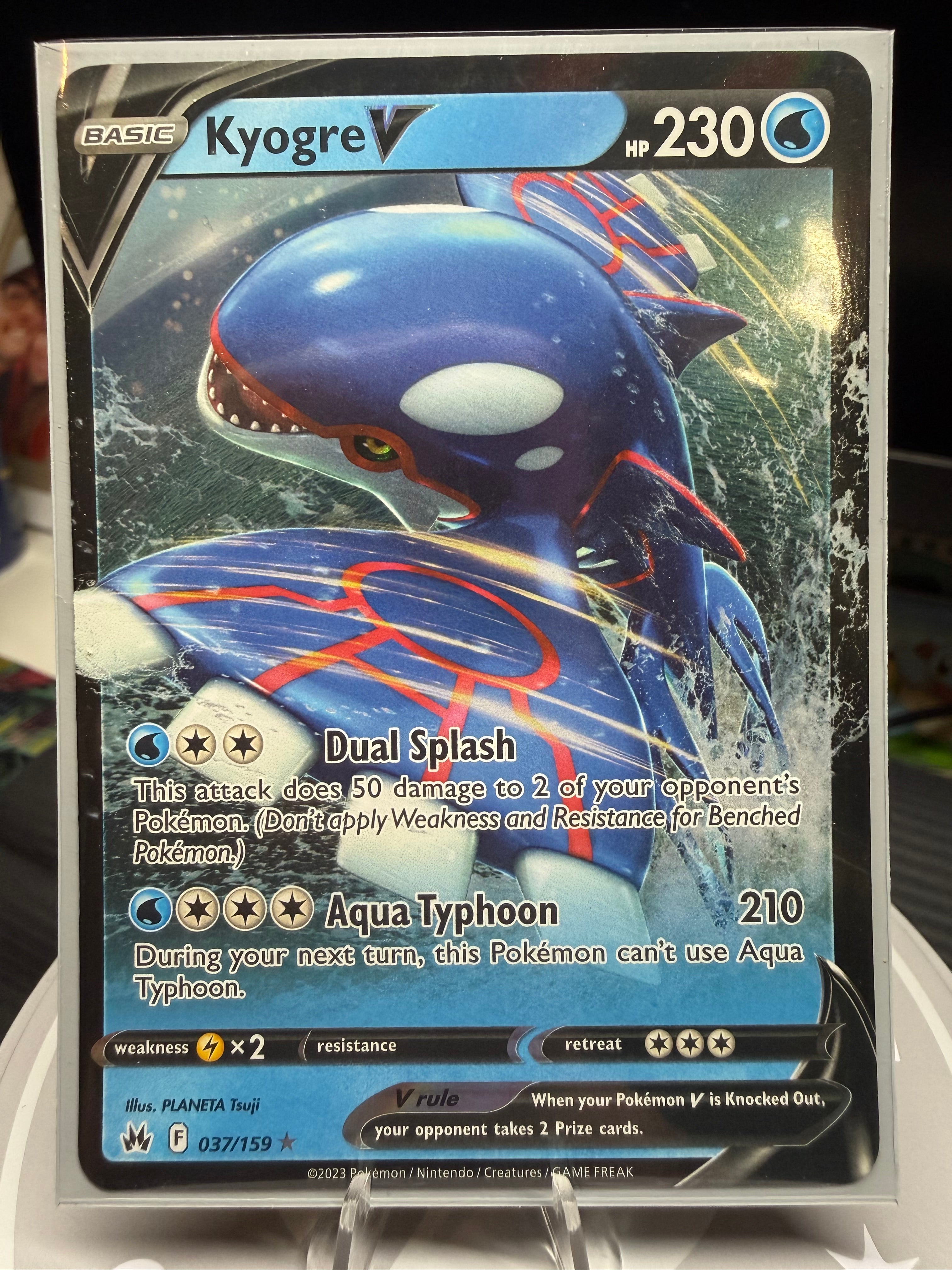 Kyogre V - 037/159 - Ultra Rare - Crown Zenith
