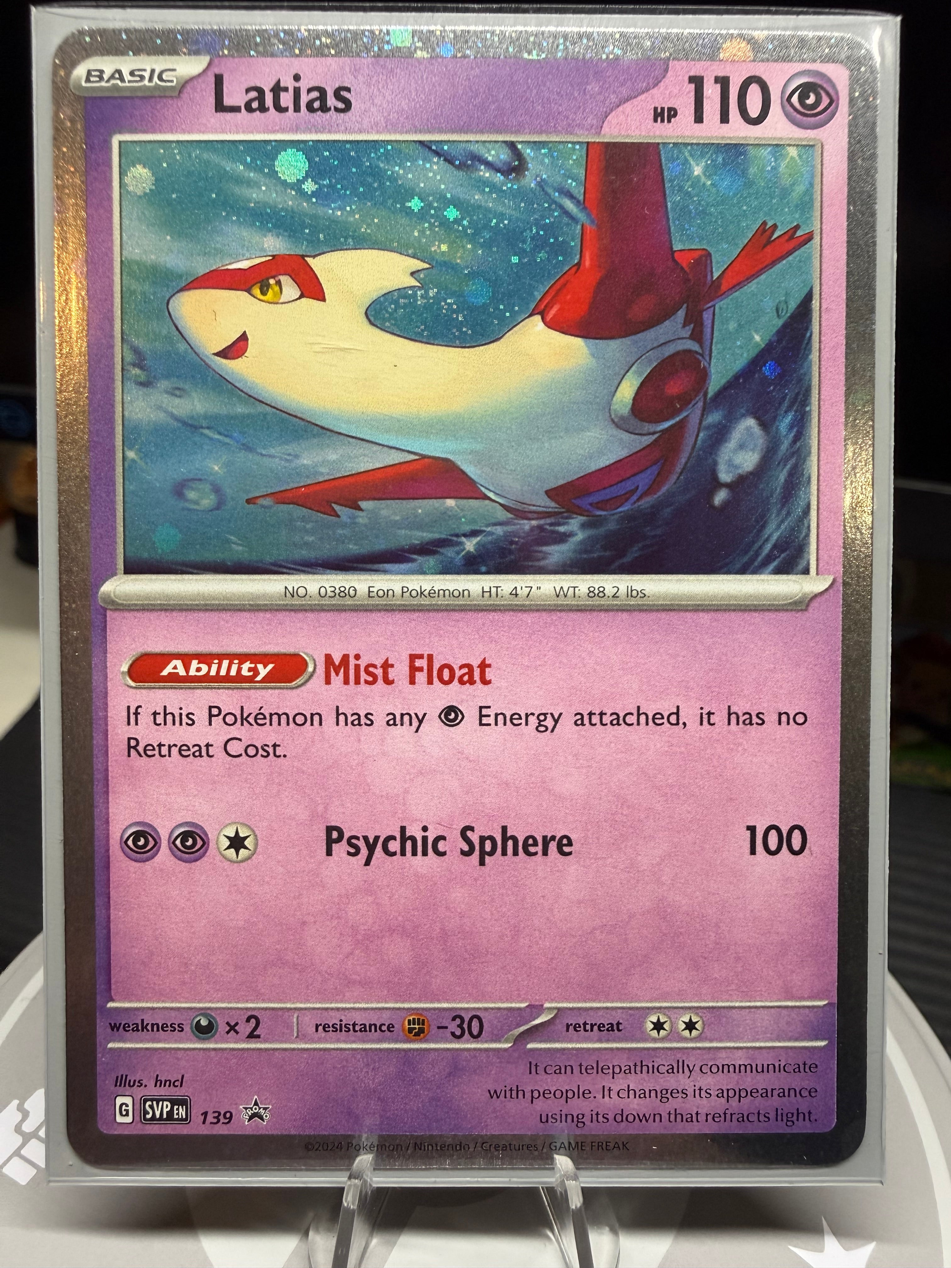Latias (Cosmo Holo) 139 Holo Promo Scarlet & Violet