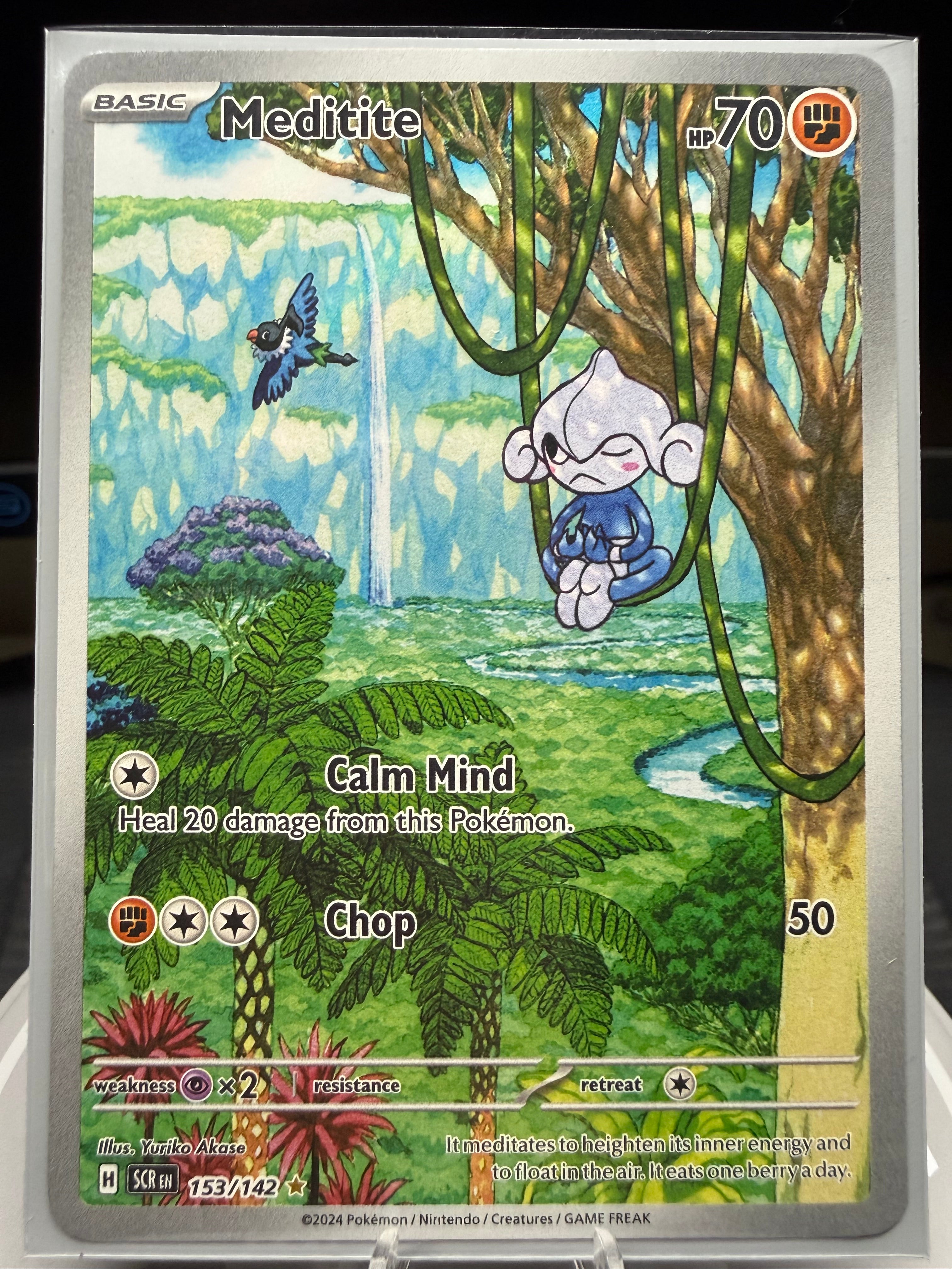 Meditite - 153/142 - Illustration Rare - Stellar Crown