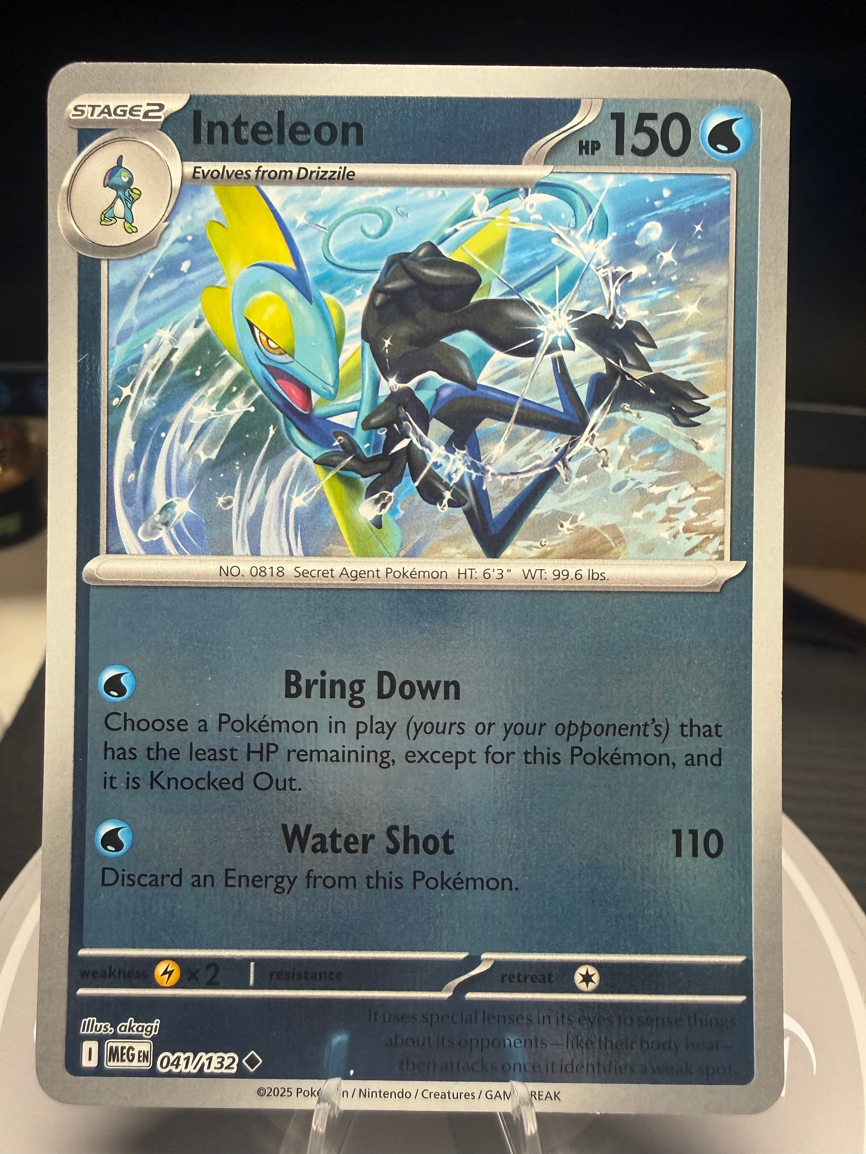 Inteleon - 041/132 - Reverse Holo - Mega Evolution