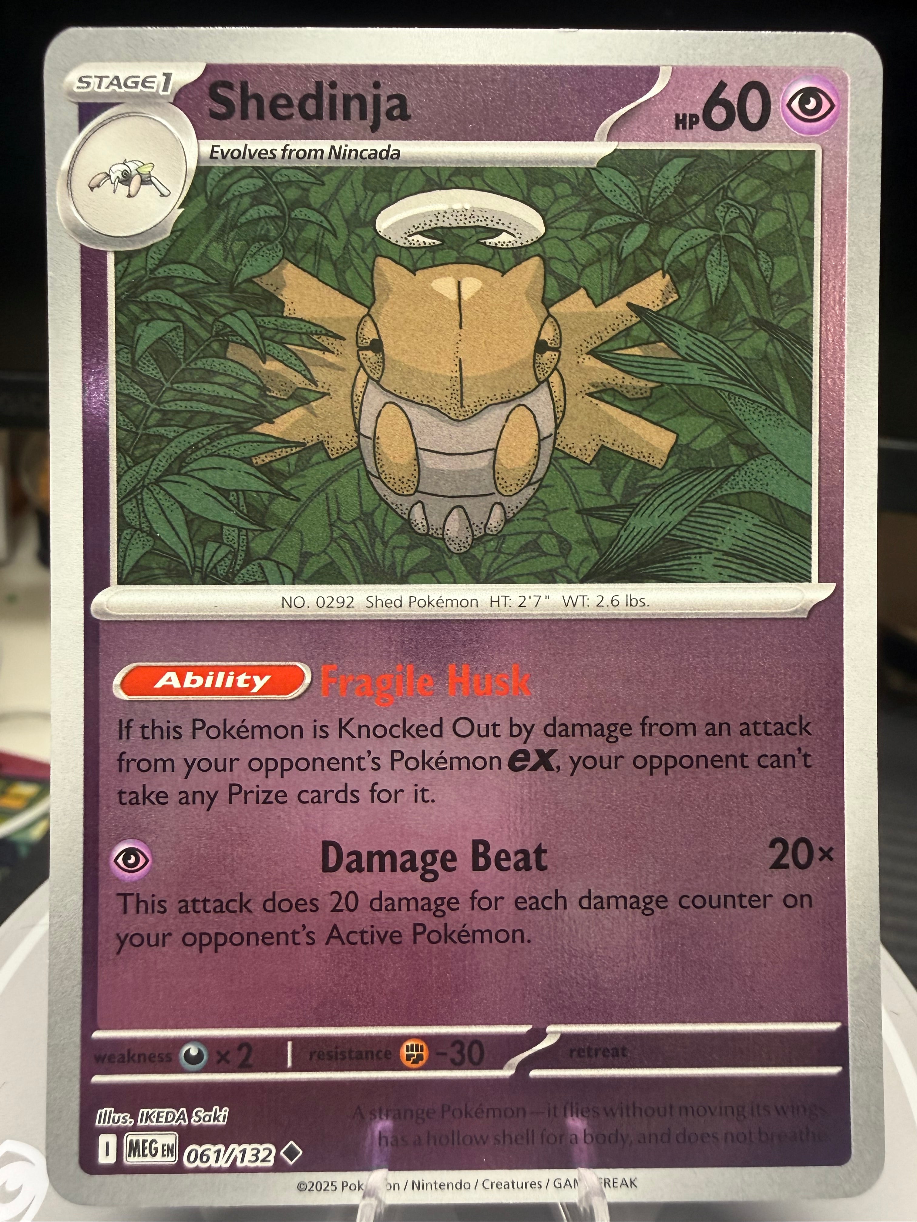 Shedinja - 061/132 - Reverse Holo - Mega Evolution