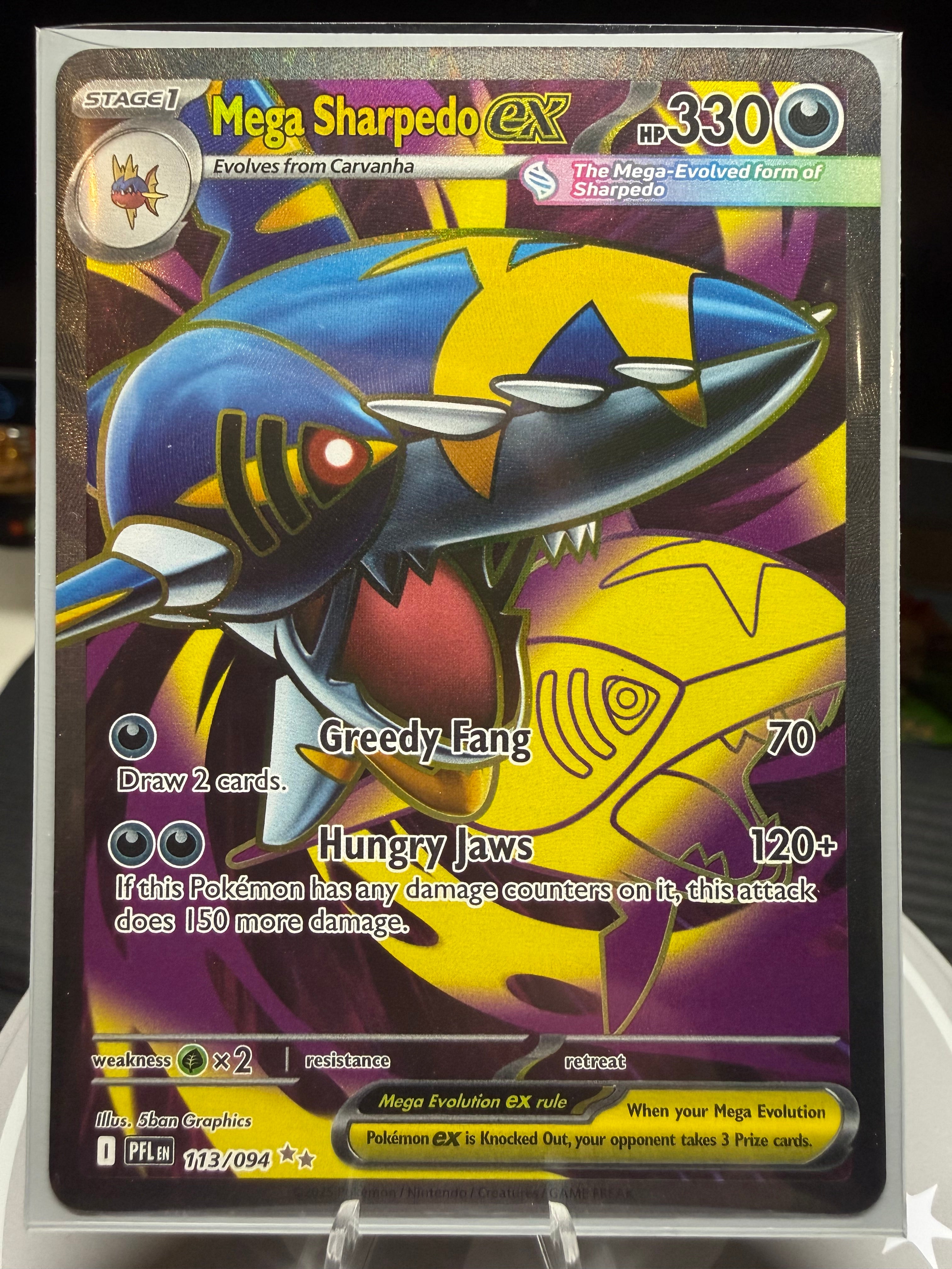 Mega Sharpedo ex - 113/094 - Ultra Rare - Phantasmal Flames