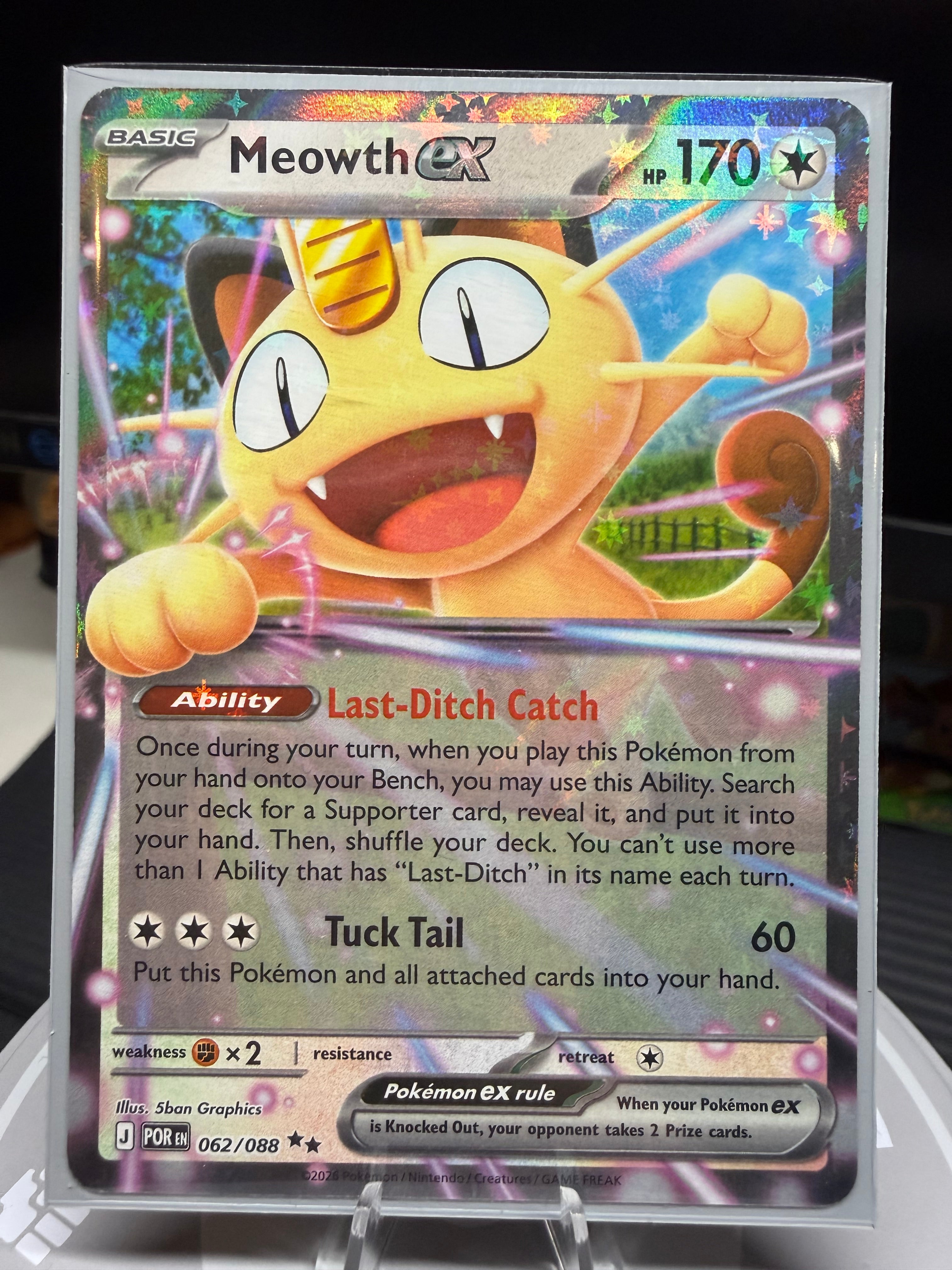 Meowth ex 062/088 - Holofoil ME03 Perfect Order