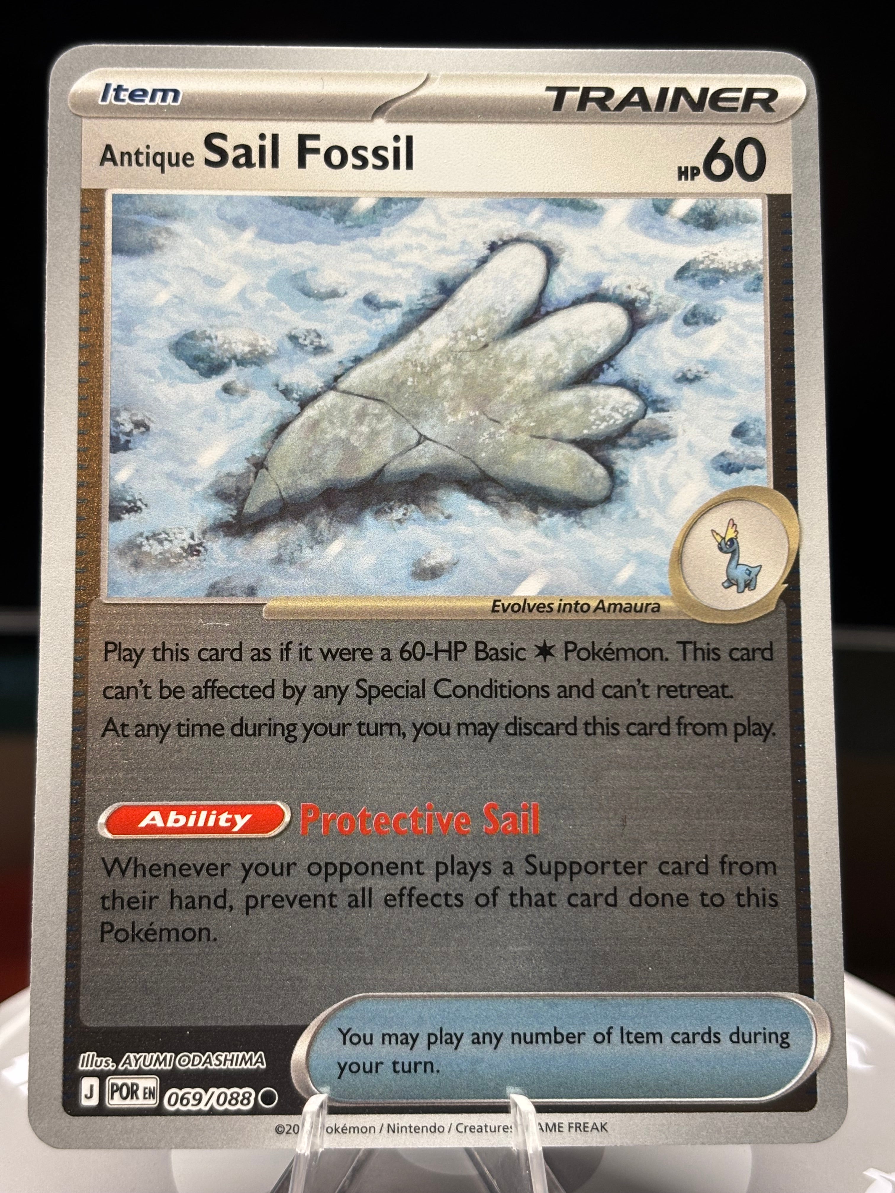 Sail Fossil - 069/088 - Reverse Holo - Perfect Order