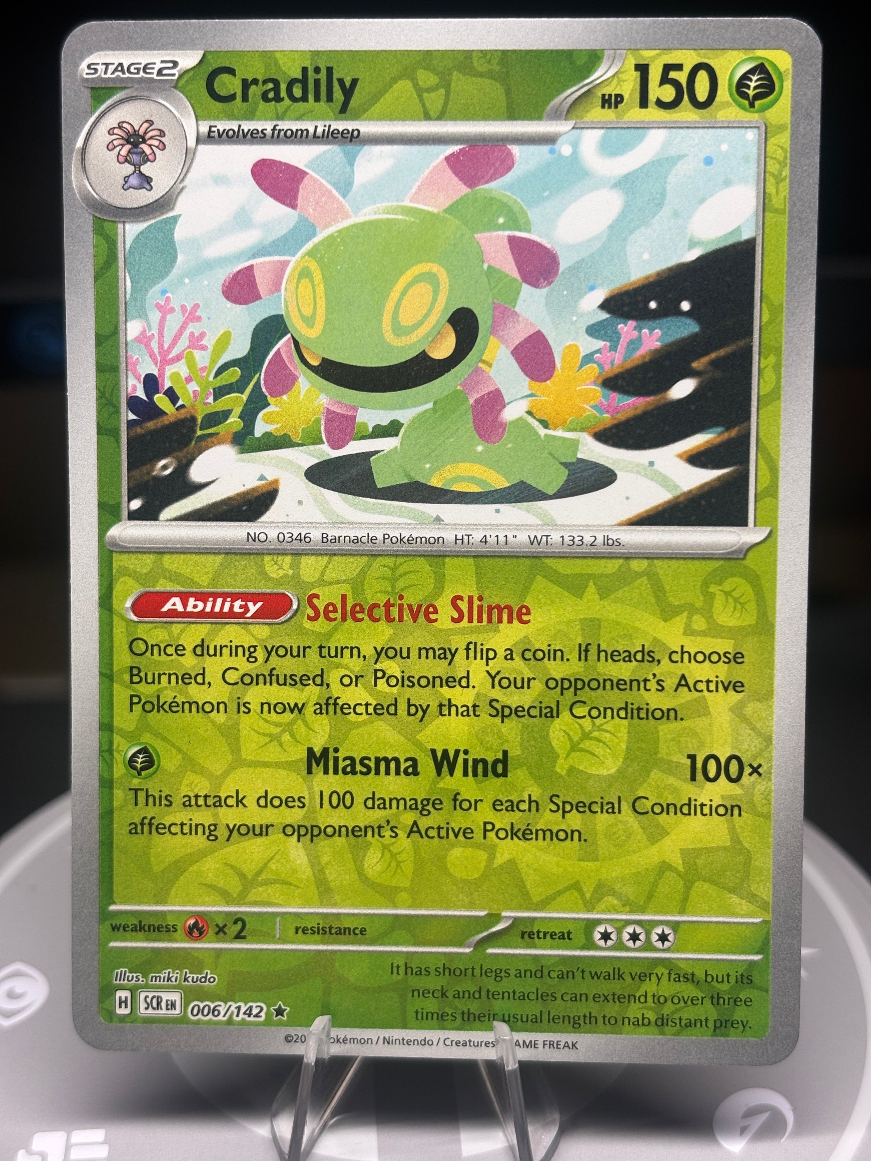 Cradily - 006/142 - Reverse Holo - Stellar Crown