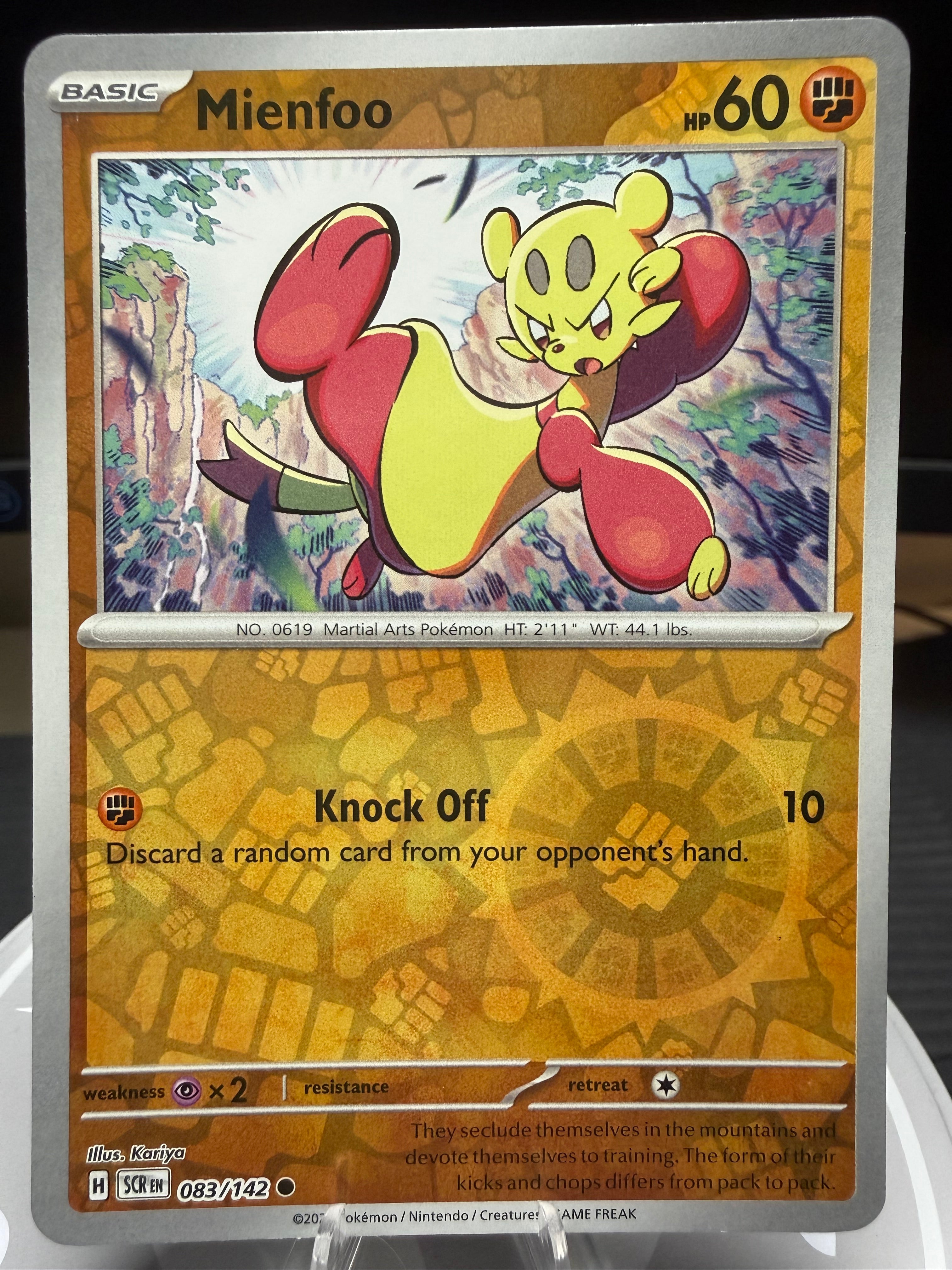 Mienfoo - 083/142 Reverse Holo -  Stella Crown