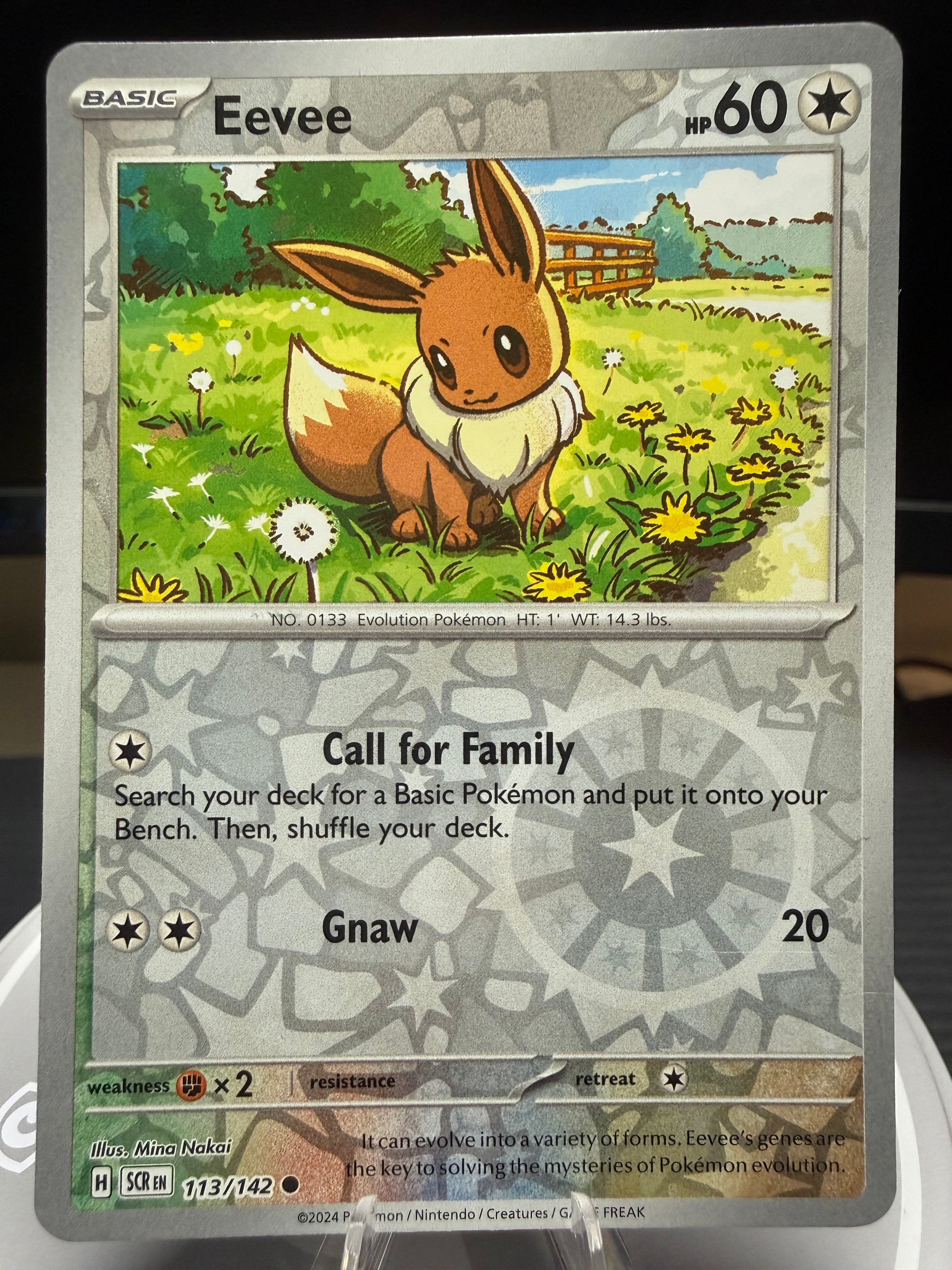 Eevee 113/142 Stellar Crown - Reverse Holo