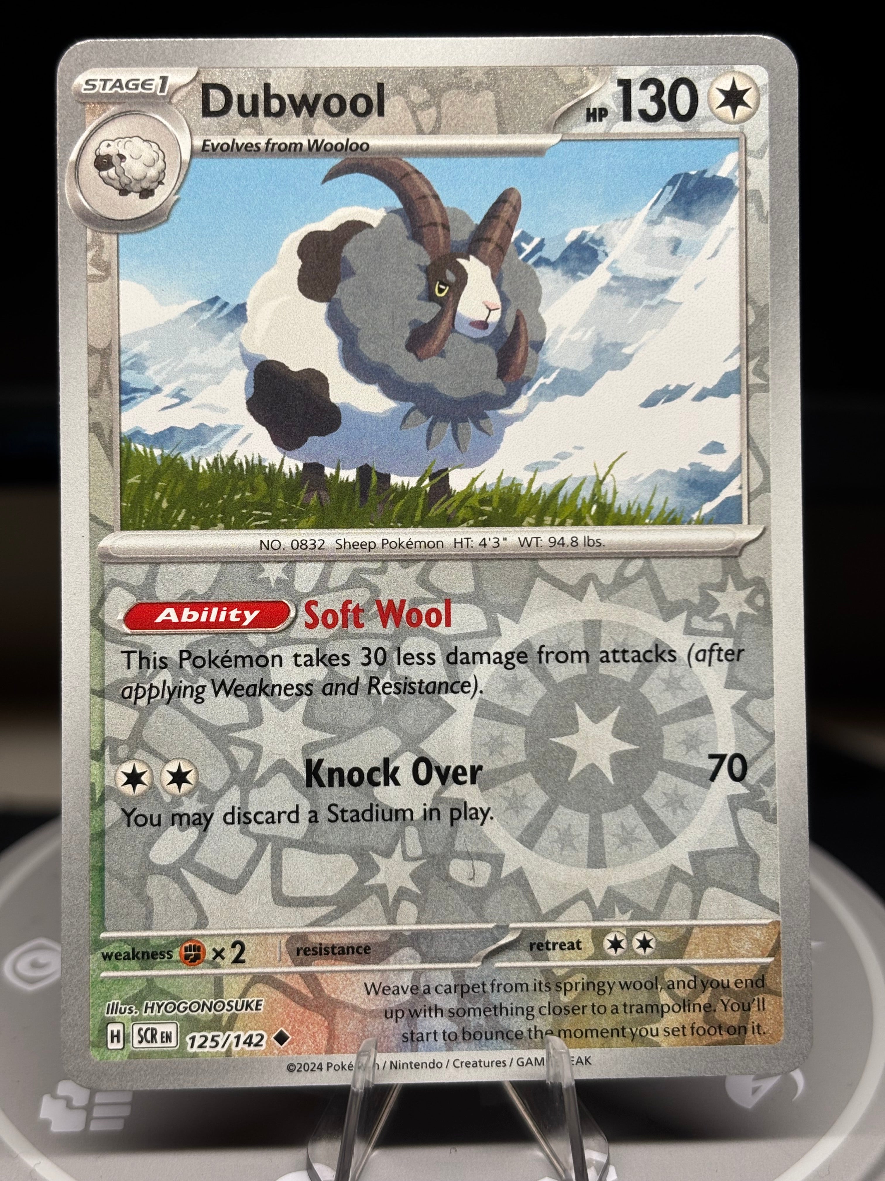 Dubwool - 125/142 - Reverse Holo - Stellar Crown