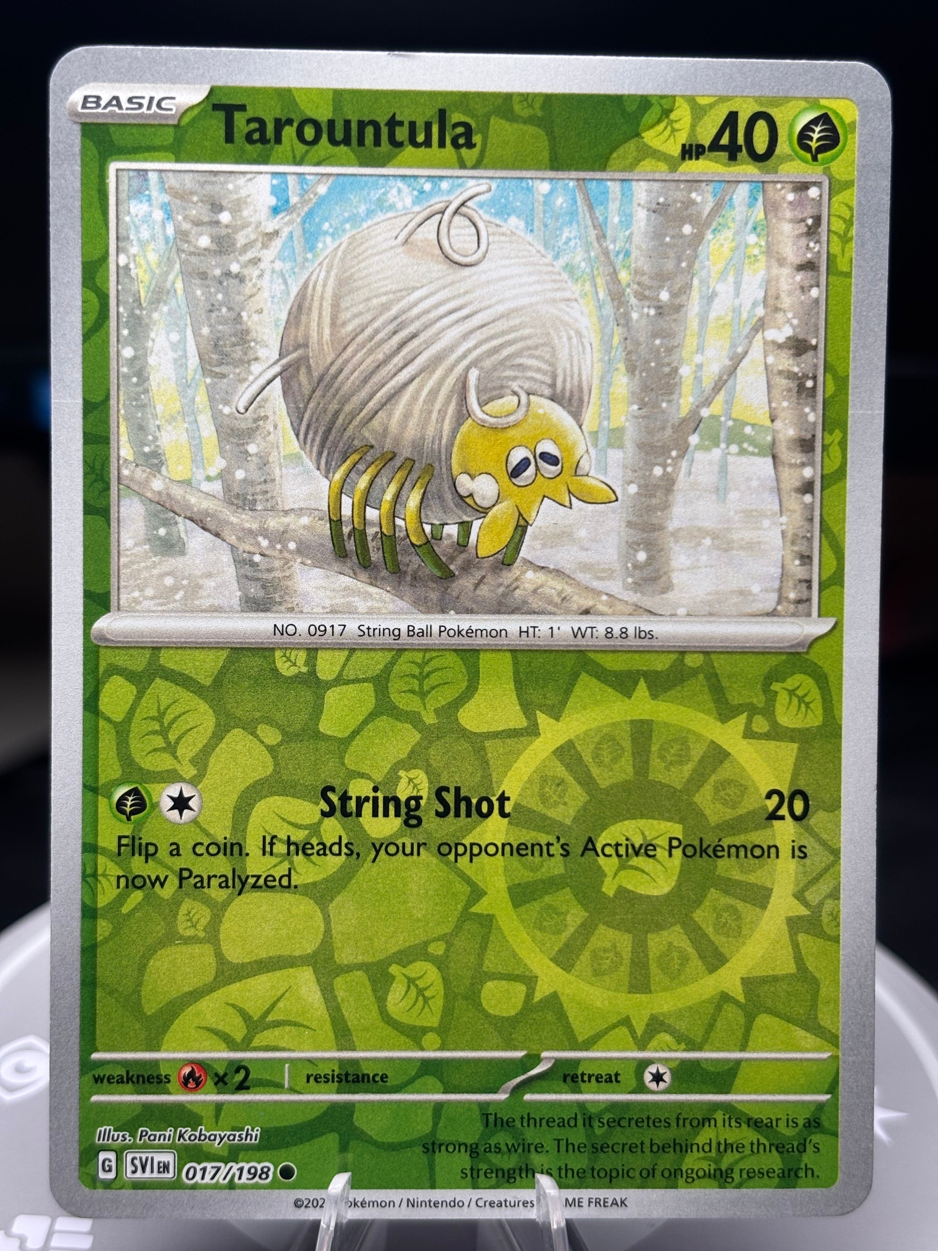 Tarountula 017/198 Scarlet And Violet - Reverse Holo