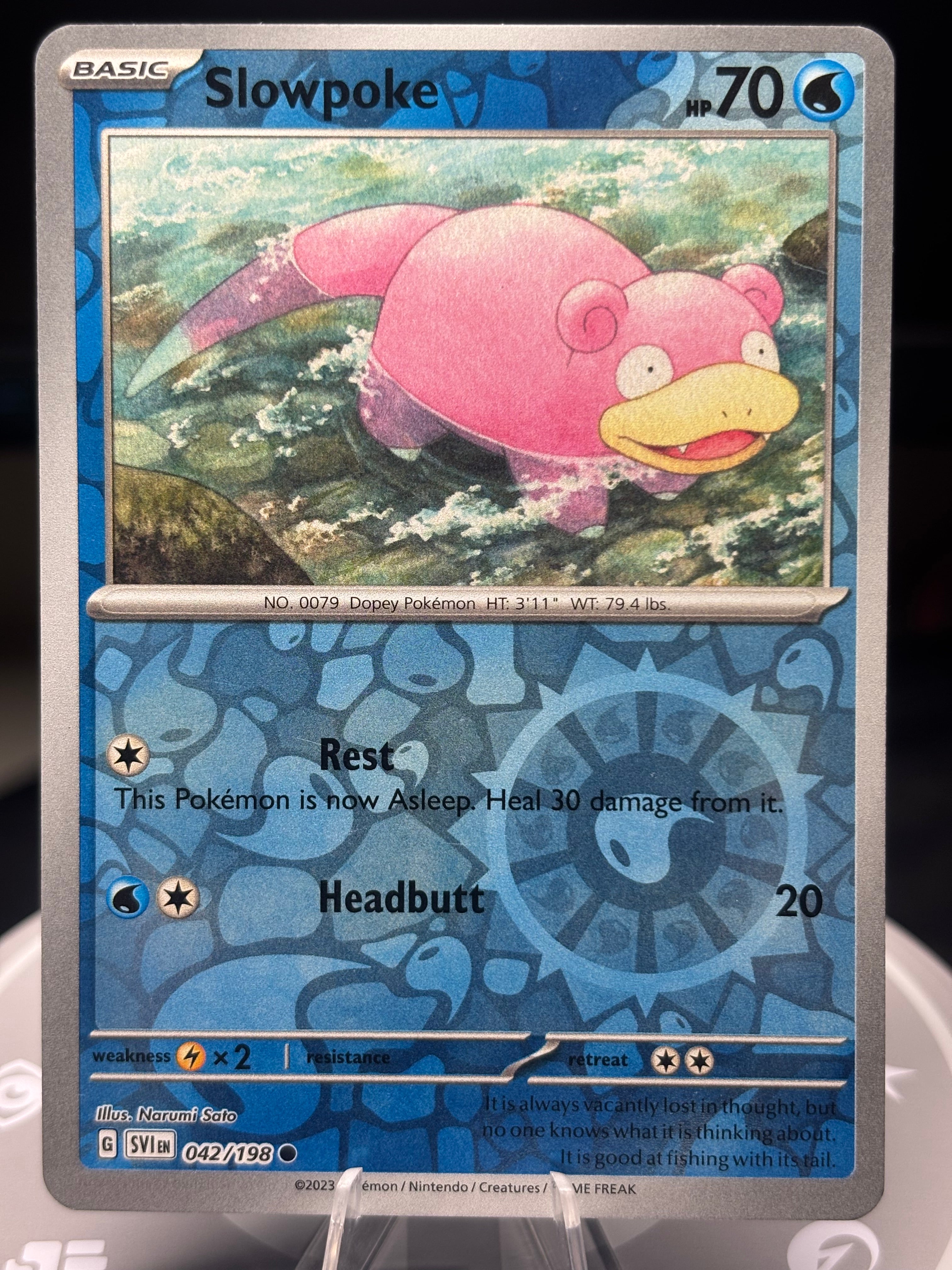 Slowpoke 042/198 - Reverse Holo -Scarlet and Violet