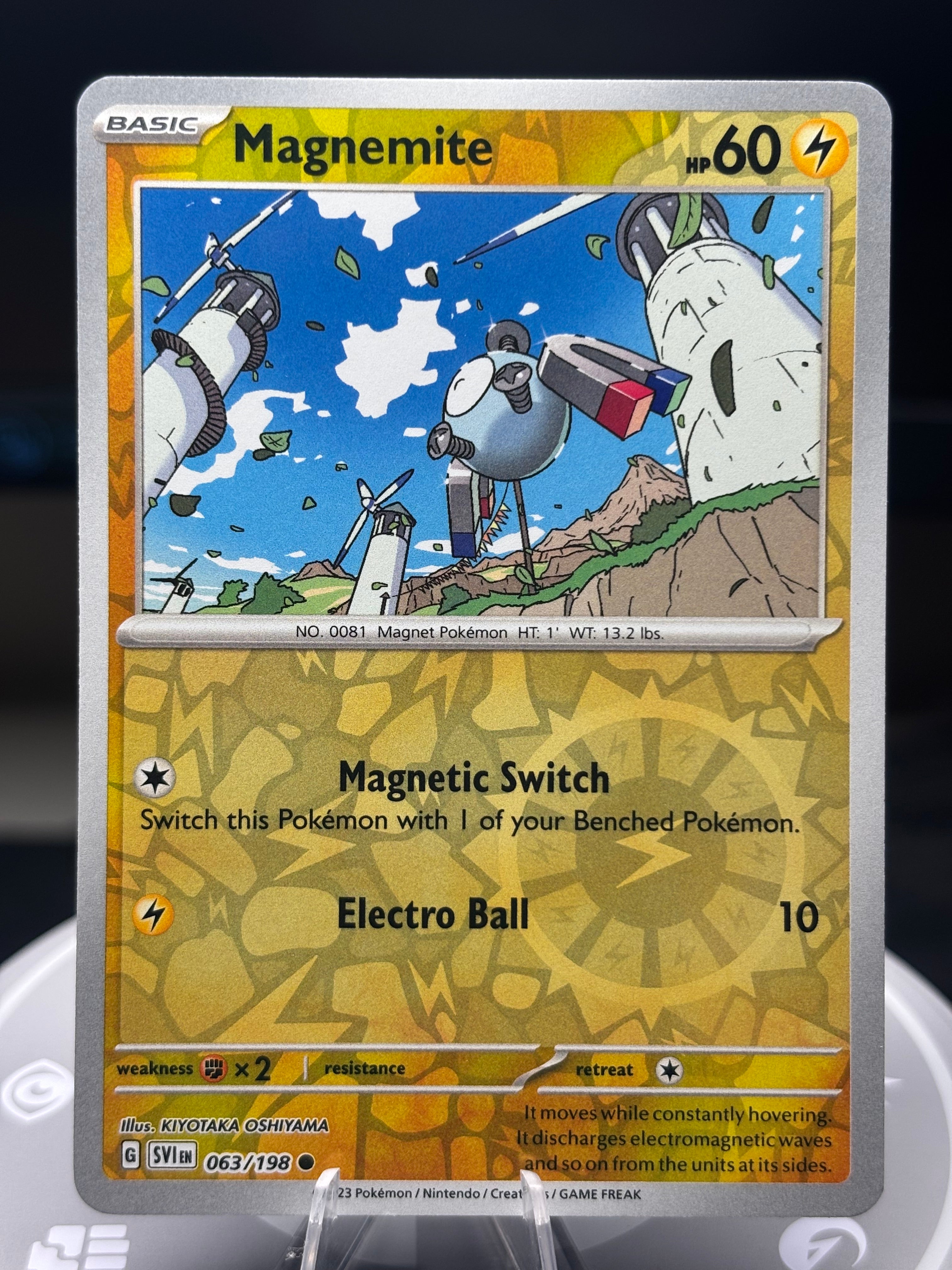 Scarlet and Violet - Magnemite - 063/198 - Reverse Holo