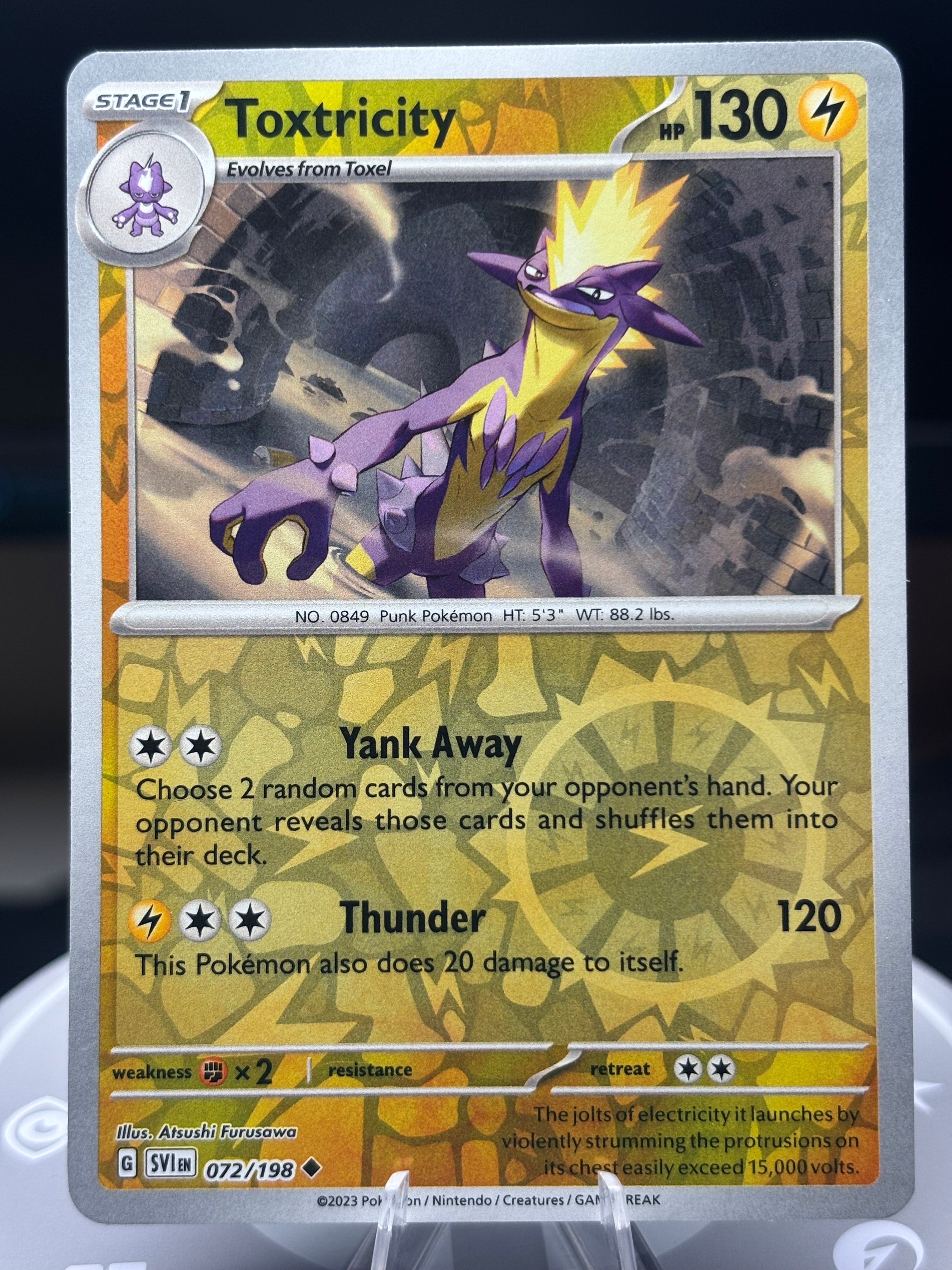 Toxtricity 072/198 - Reverse Holo - Scarlet and Violet Base