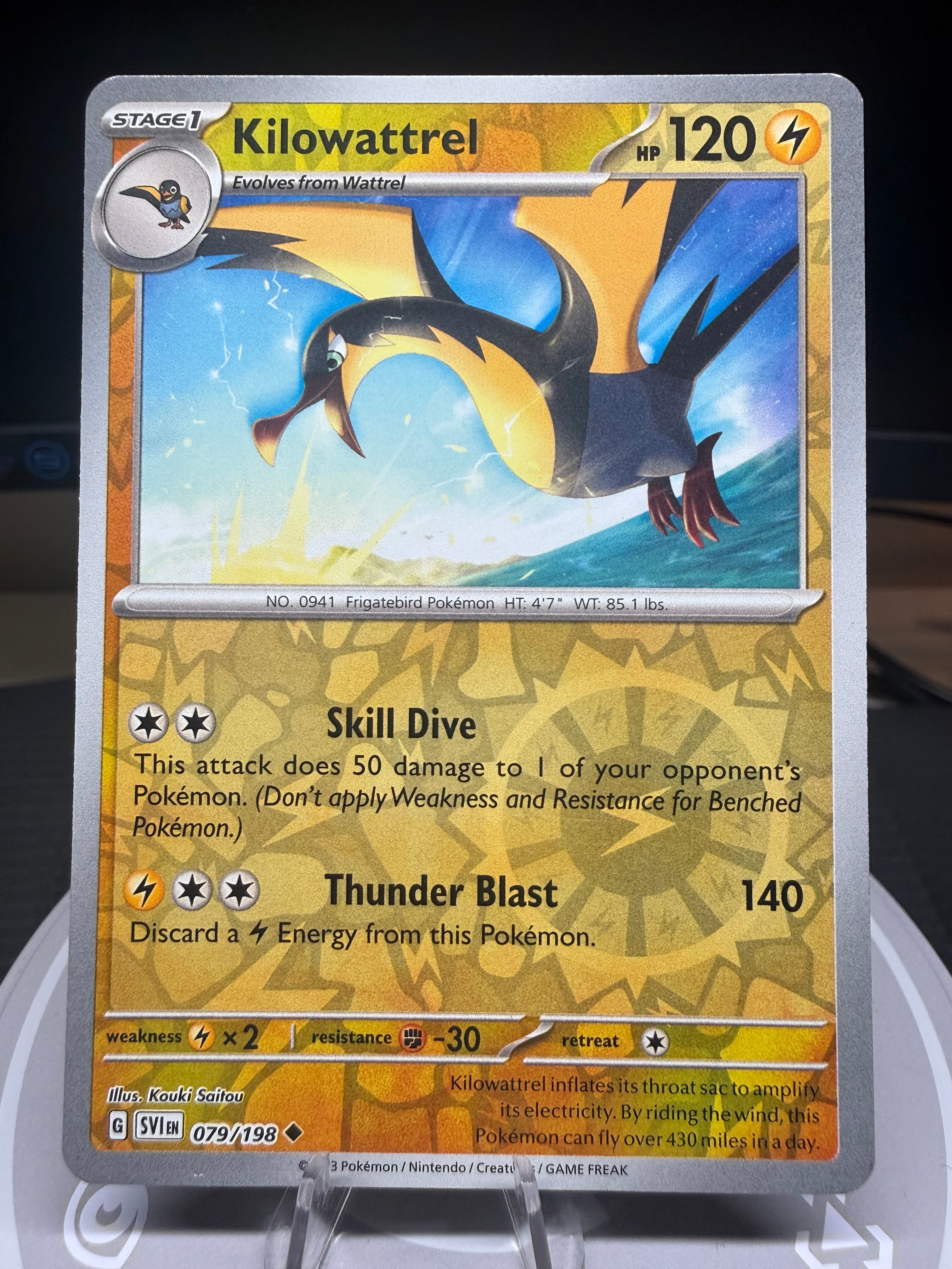 Kilowattrel - 079/198 - Reverse Holo - Scarlet & Violet