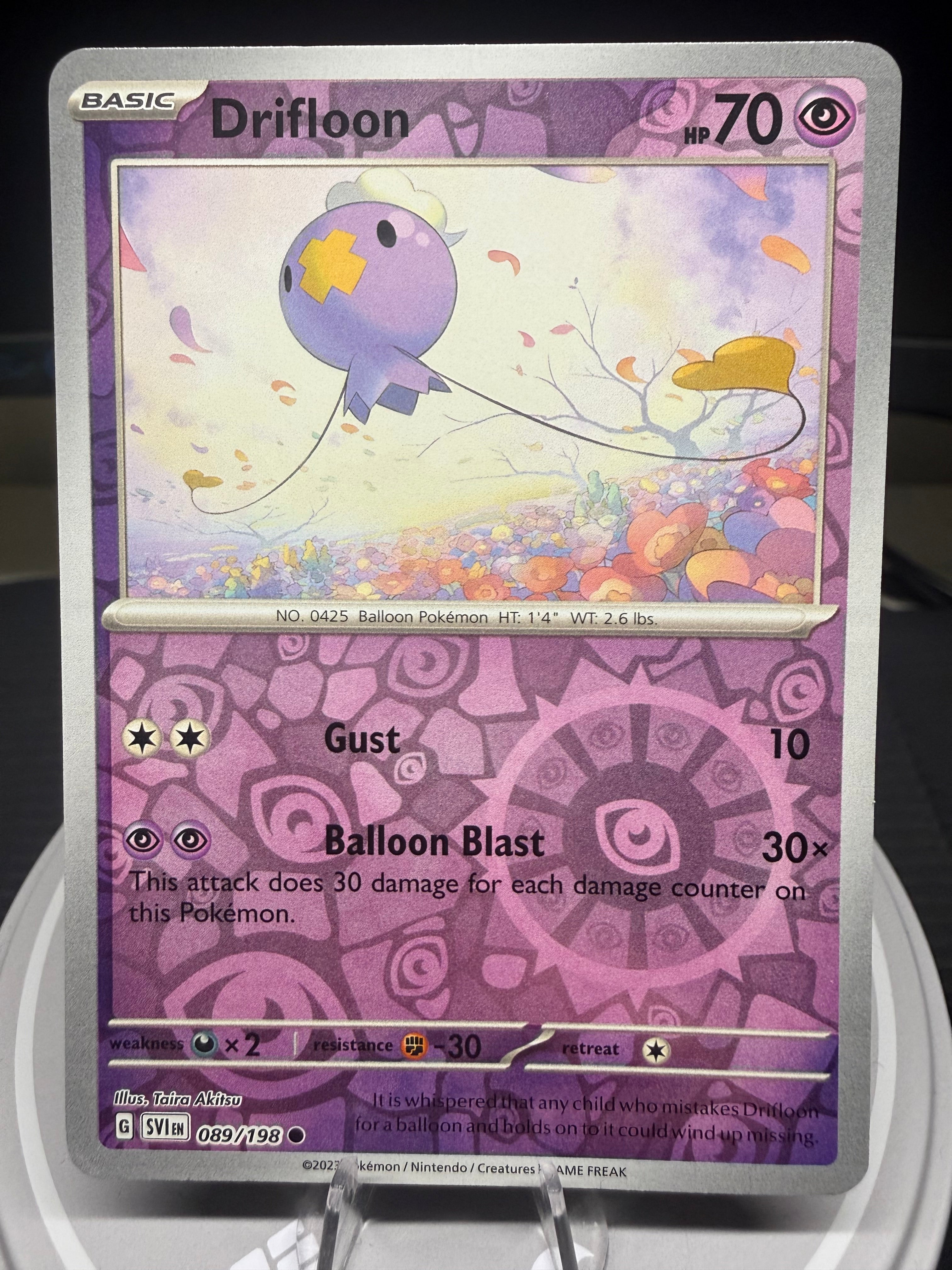 Drifloon - 089/198 - Reverse Holo - Scarlet & Violet