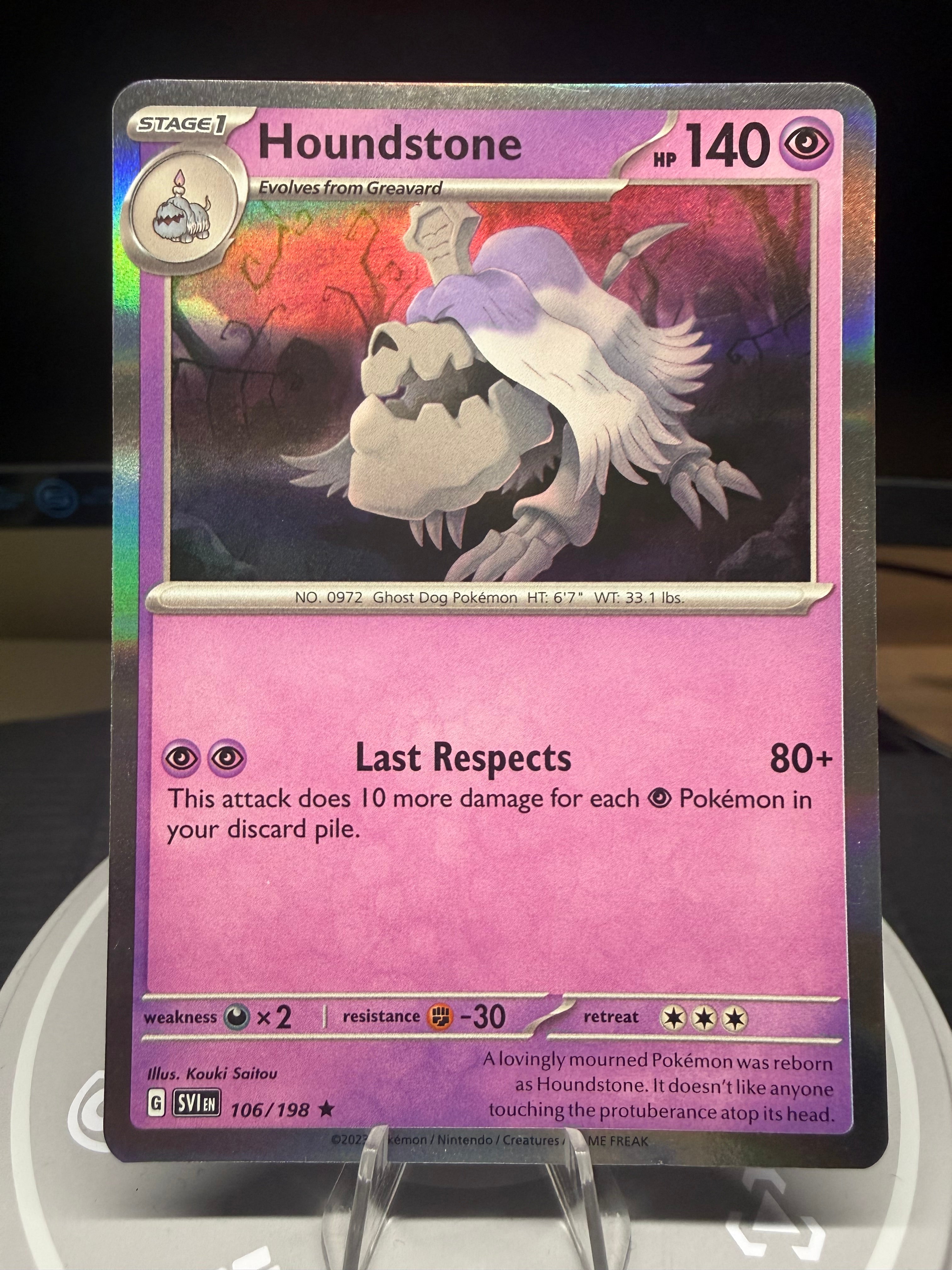 Houndstone - 106/198 - Holo - Scarlet & Violet