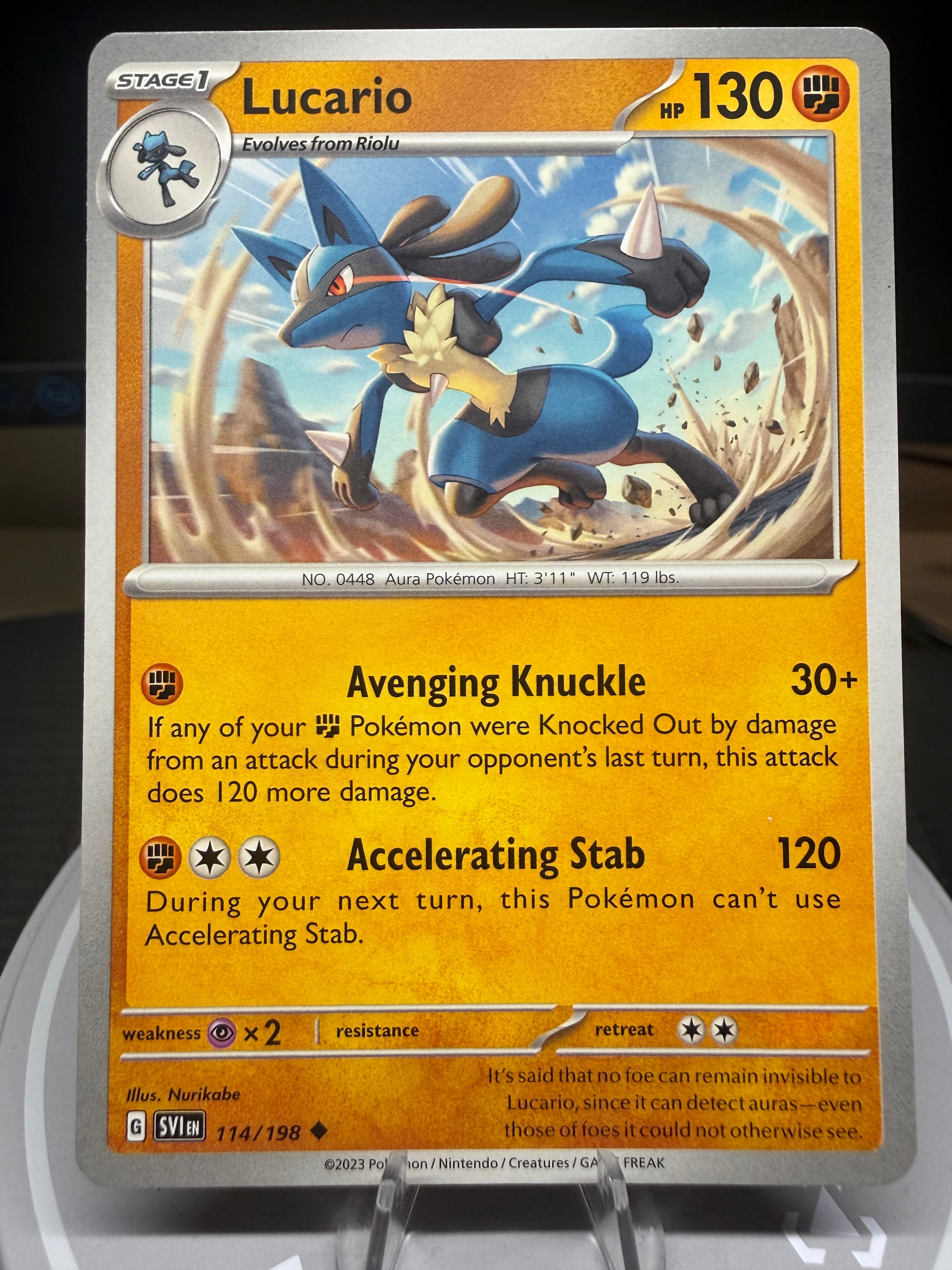Lucario 114/198 - Scarlet & Violet