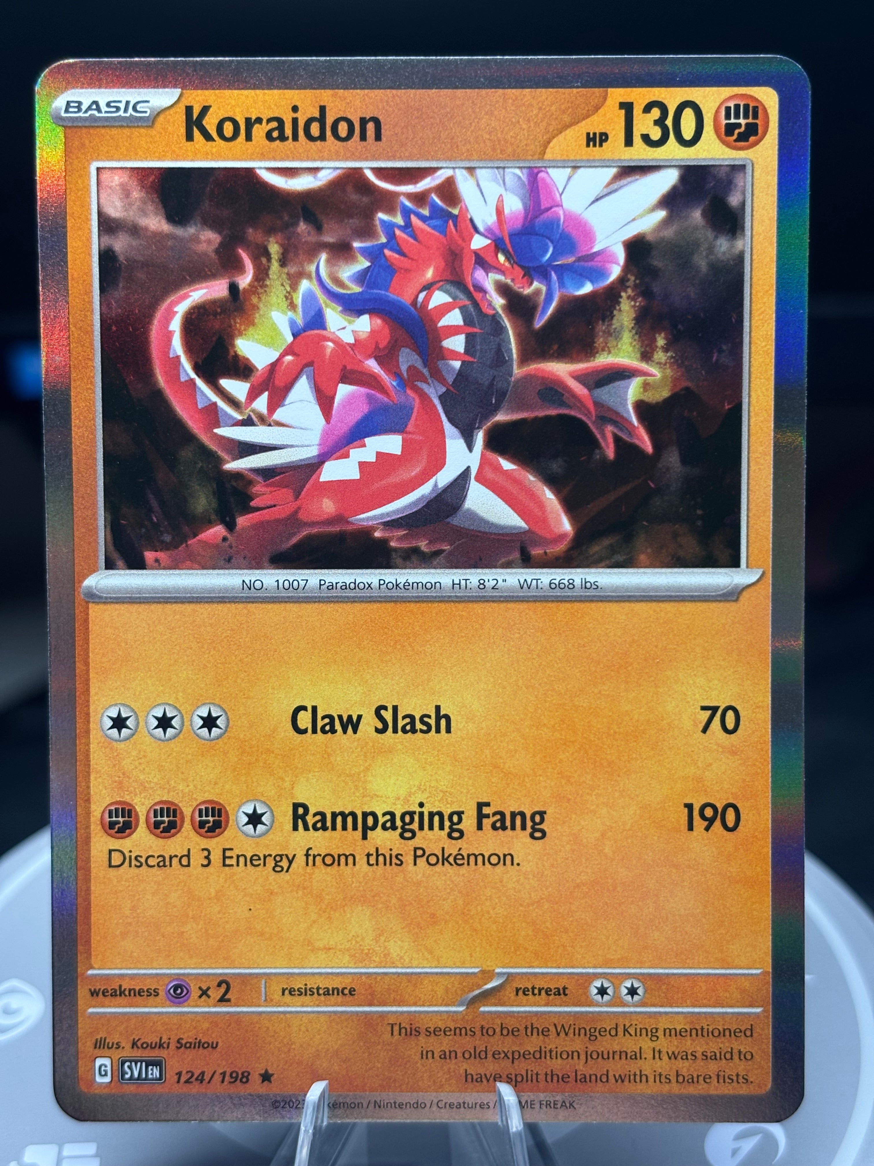 KORAIDON - 124/198 - Holo - Scarlet & Violet