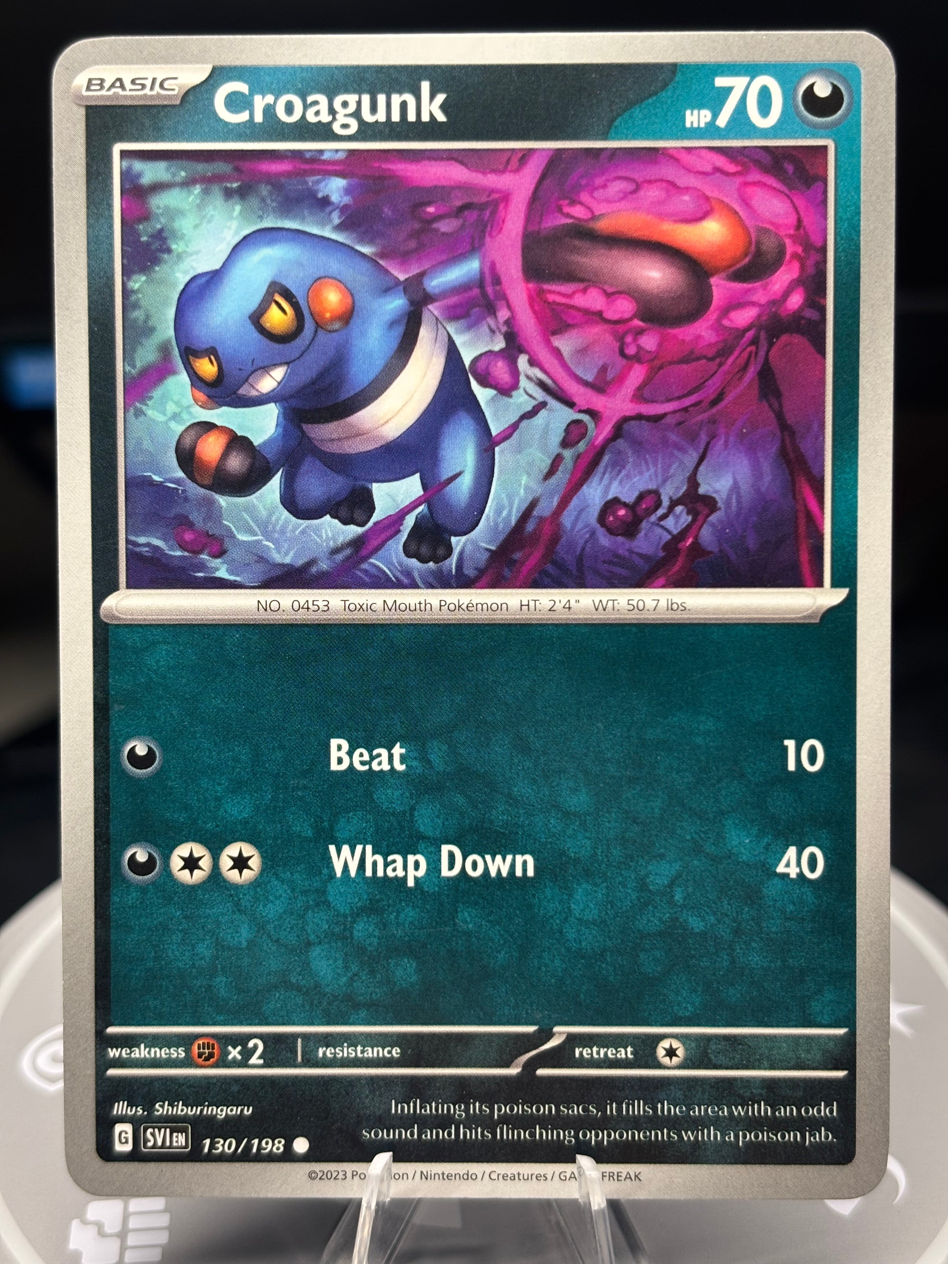 Croagunk - 130/198 - Scarlet & Violet