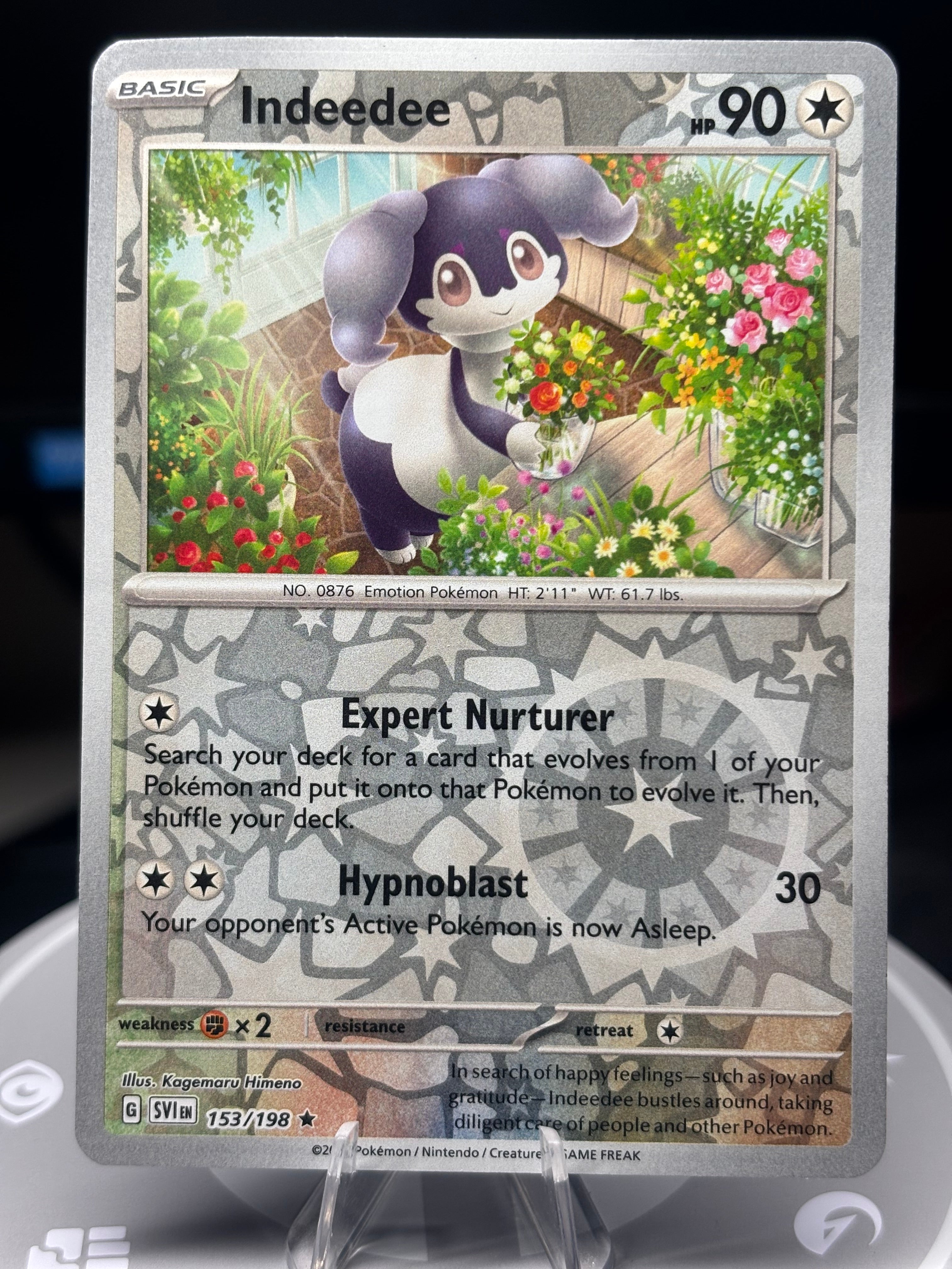Indeedee - 153/198 - Reverse Holo - Scarlet & Violet