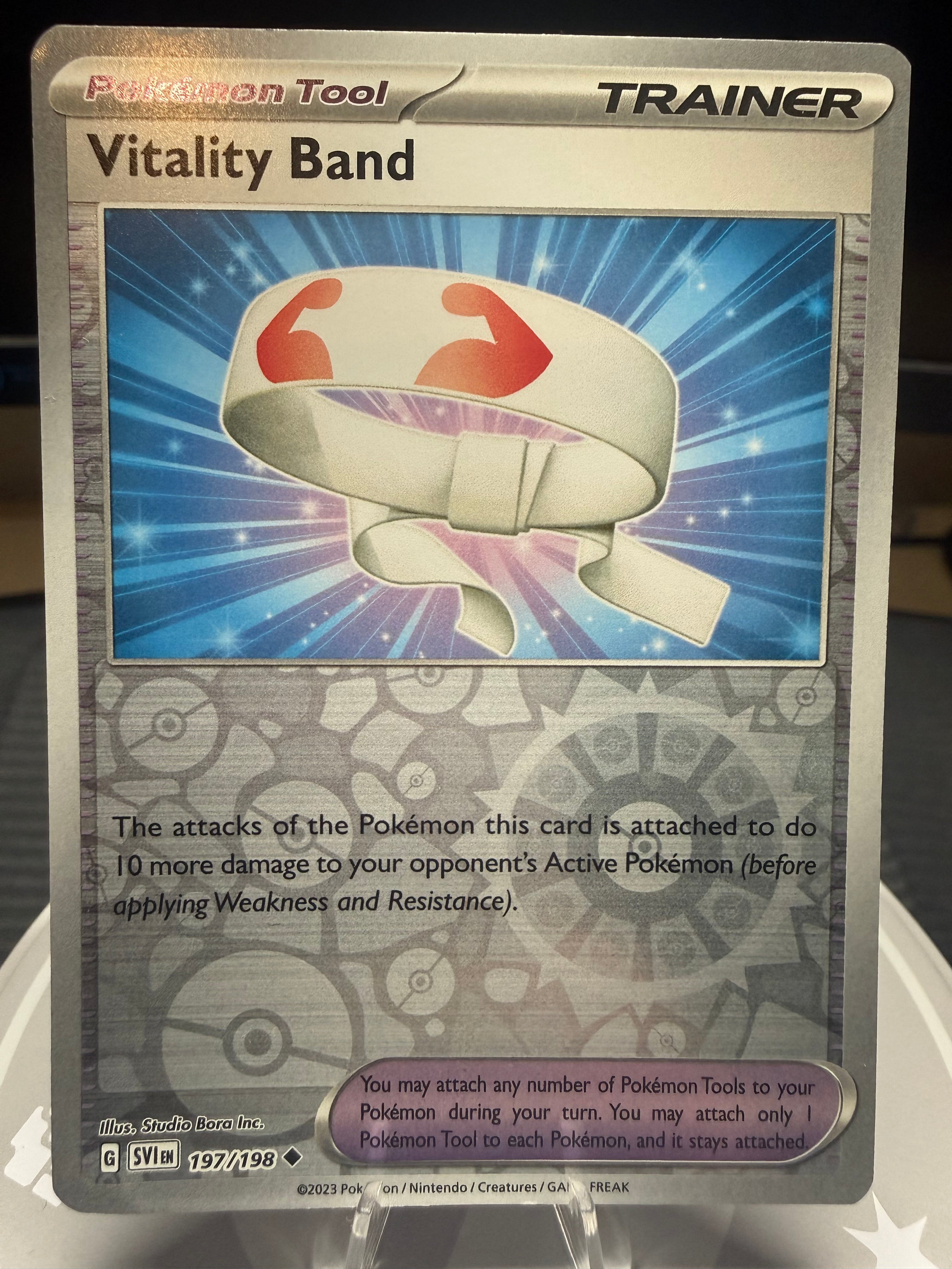 Vitality Band - 197/198 - Reverse Holo - Scarlet & Violet