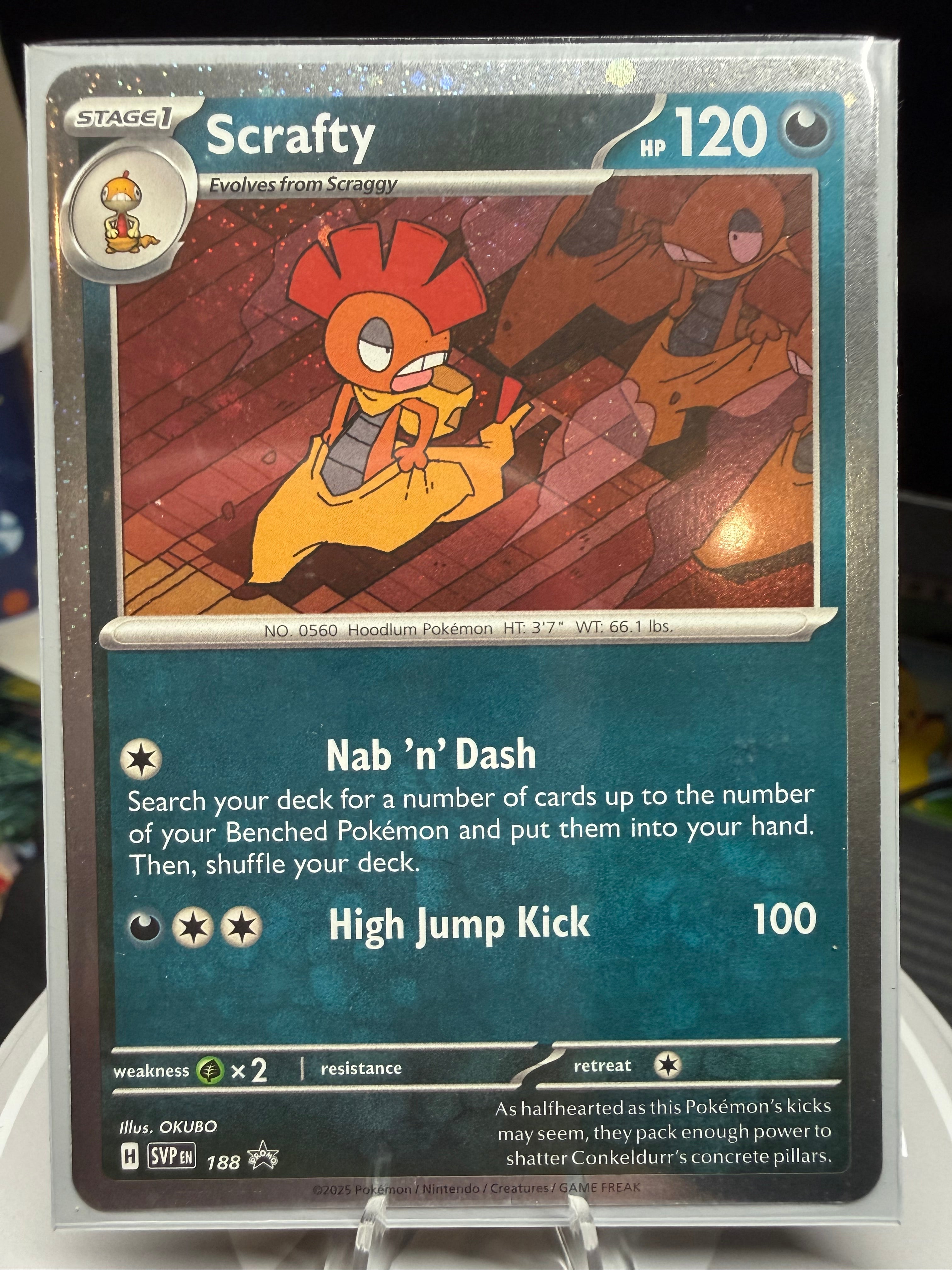 Scrafty SVP 188 Cosmos Holo Promo - Scarlet & Violet