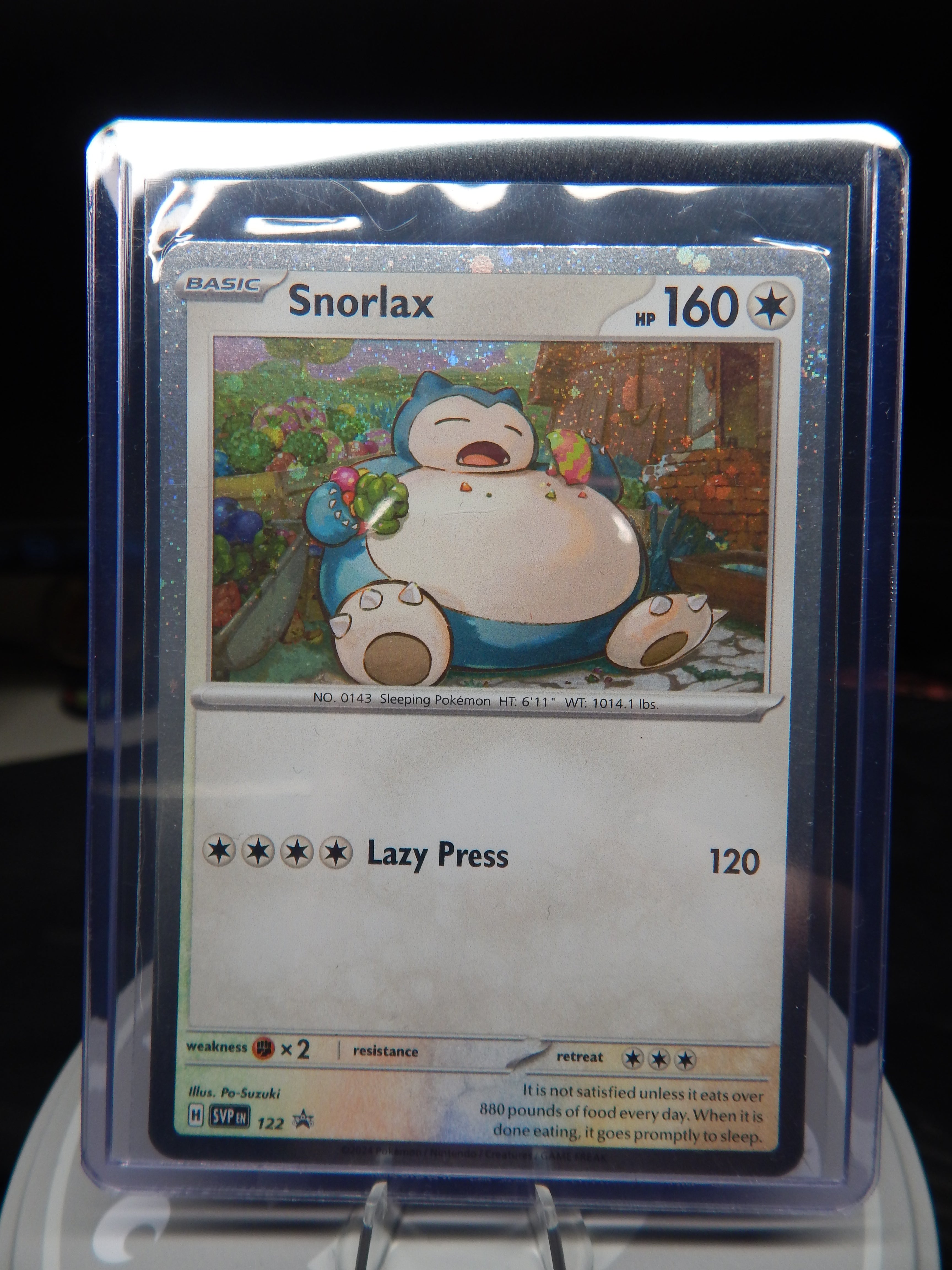 Pokemon TCG Cards Snorlax SVP122 Black Star Promo Holo
