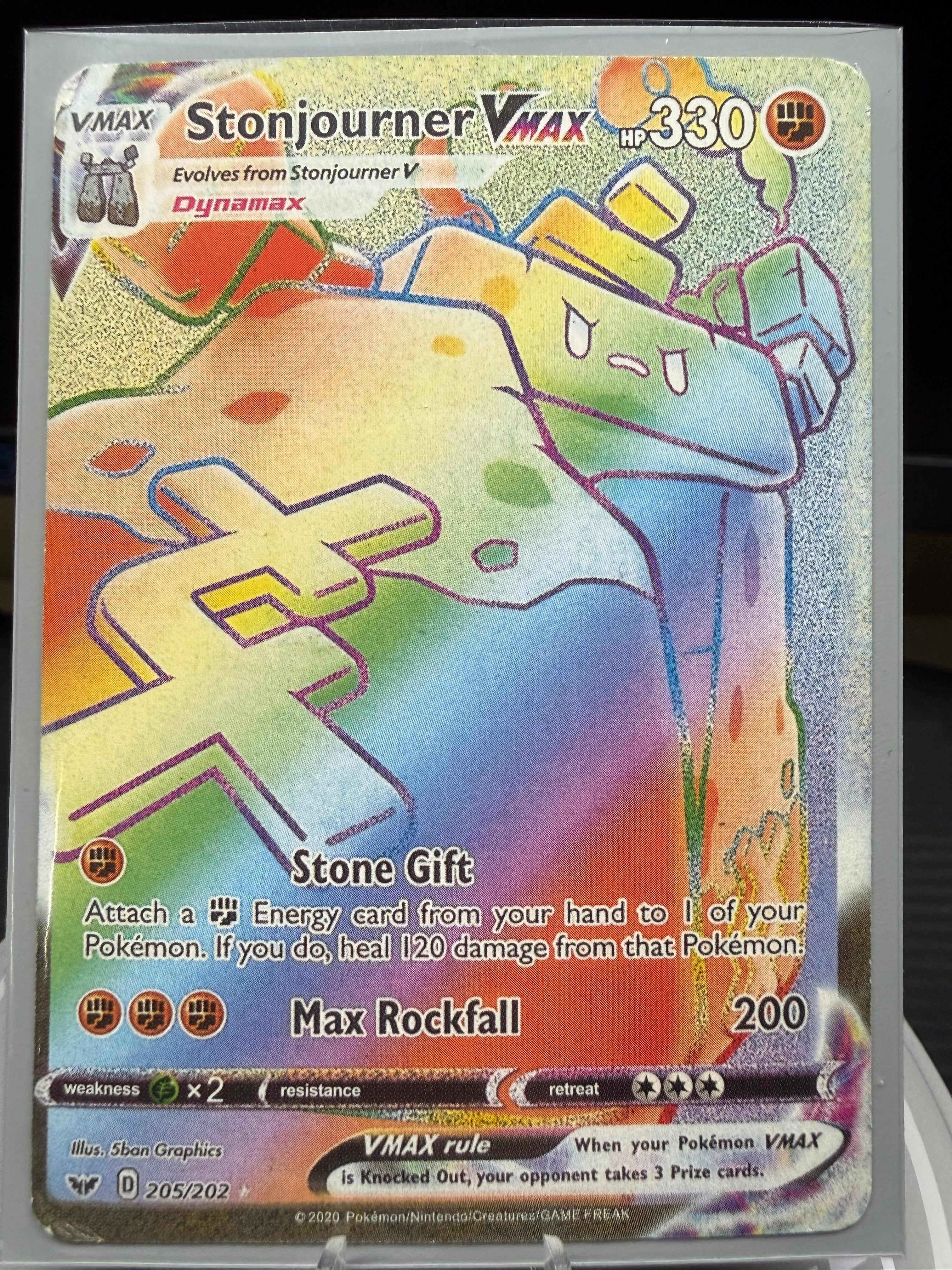 Stonjourner VMAX - 205/202 - Secret Rare - Sword & Shield