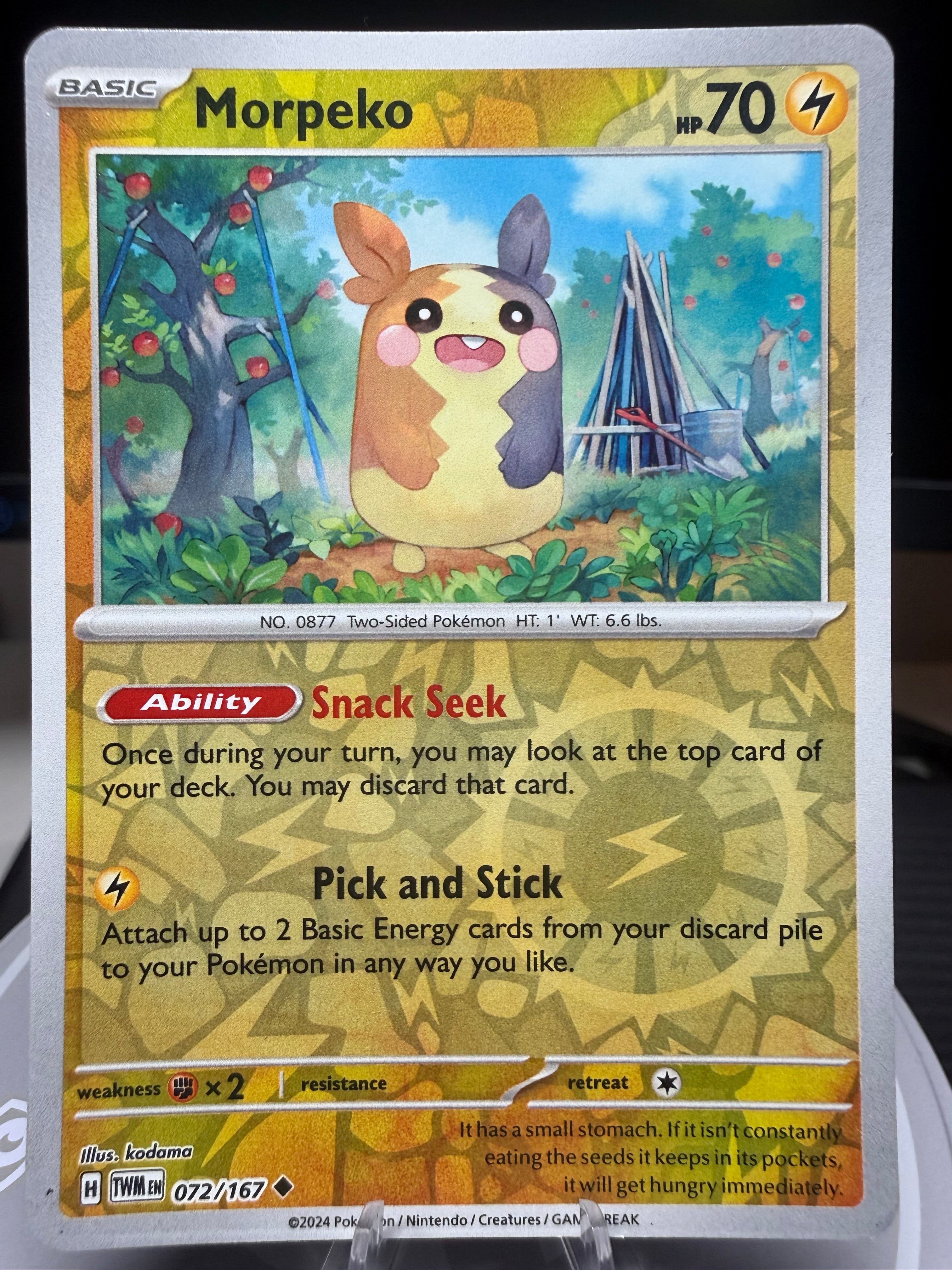 Morpeko - 072/167 - Reverse Holo - Twilight Masquerade
