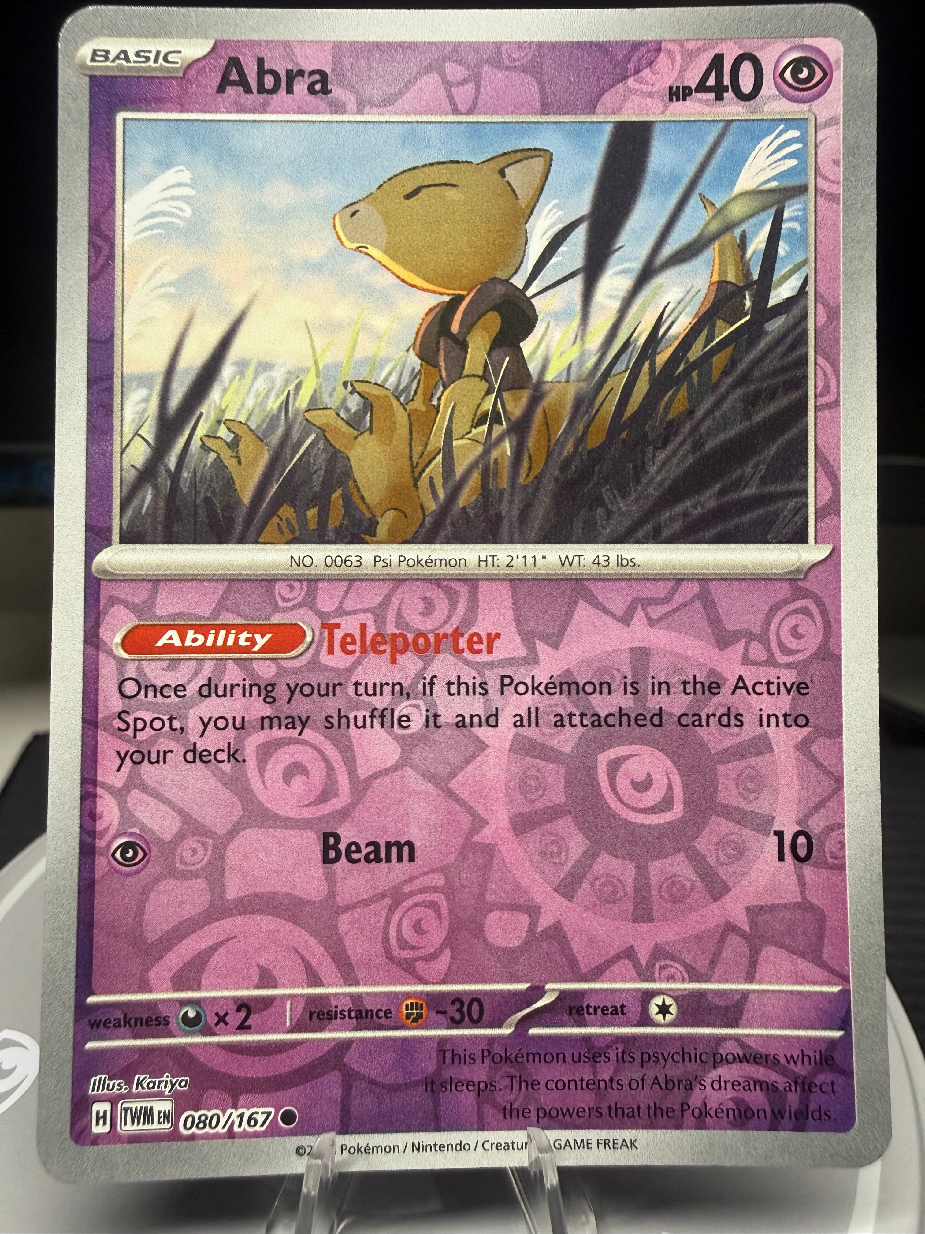 Abra - 080/167 - Reverse Holo - Twilight Masquerade