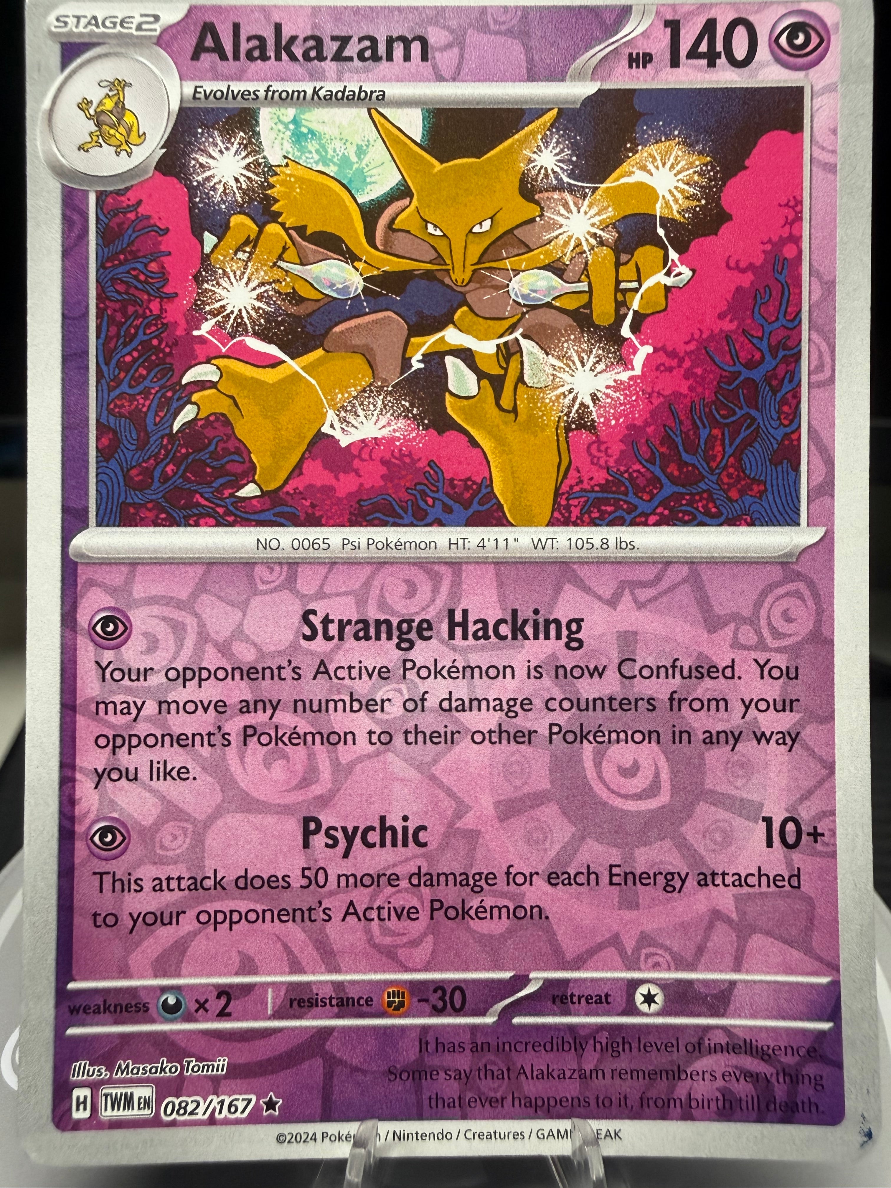 Twilight Masquerade - Alakazam - 082/167 - Reverse Holo