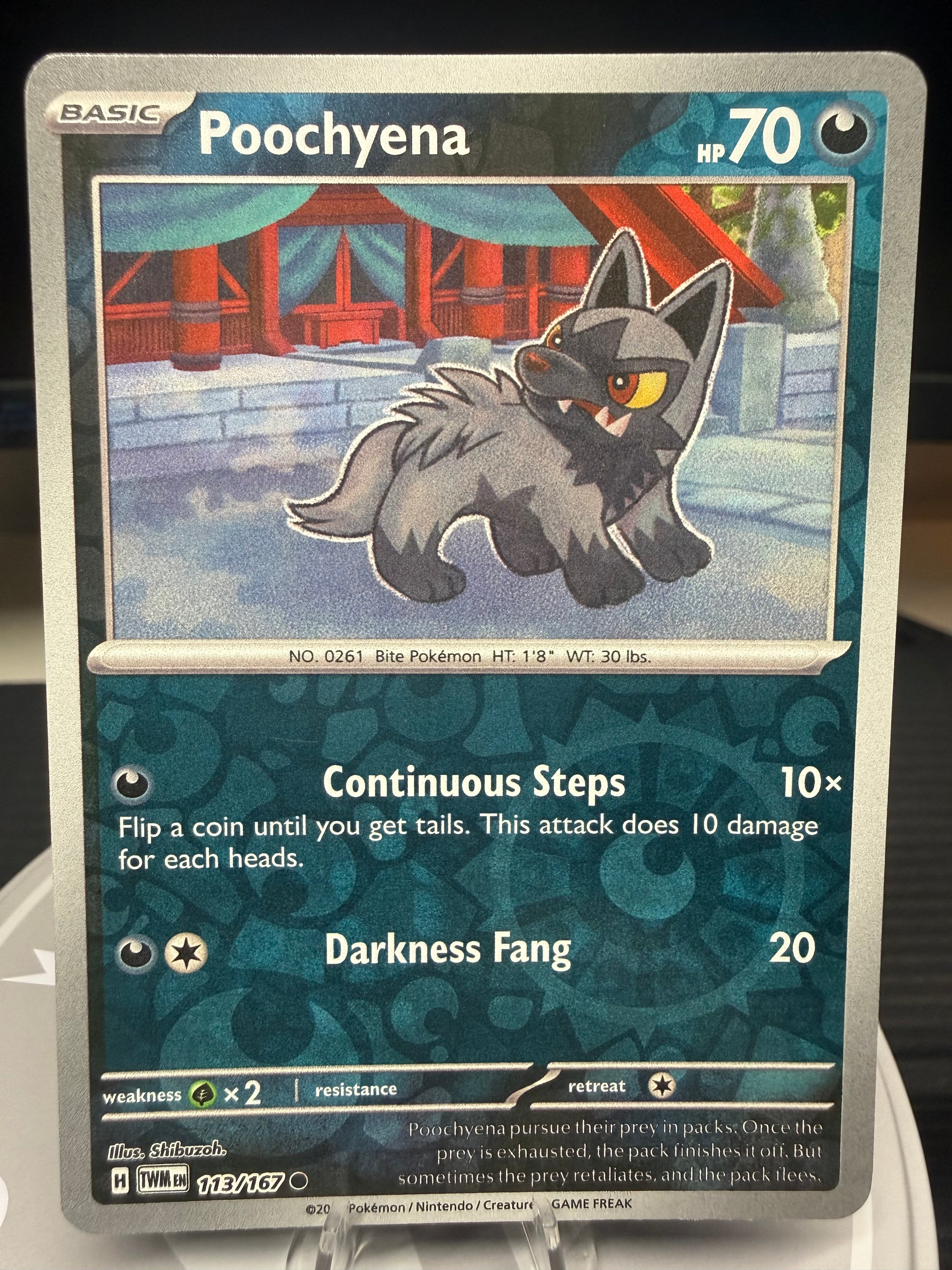 Poochyena - 113/167 - Reverse Holo - Twilight Masquerade