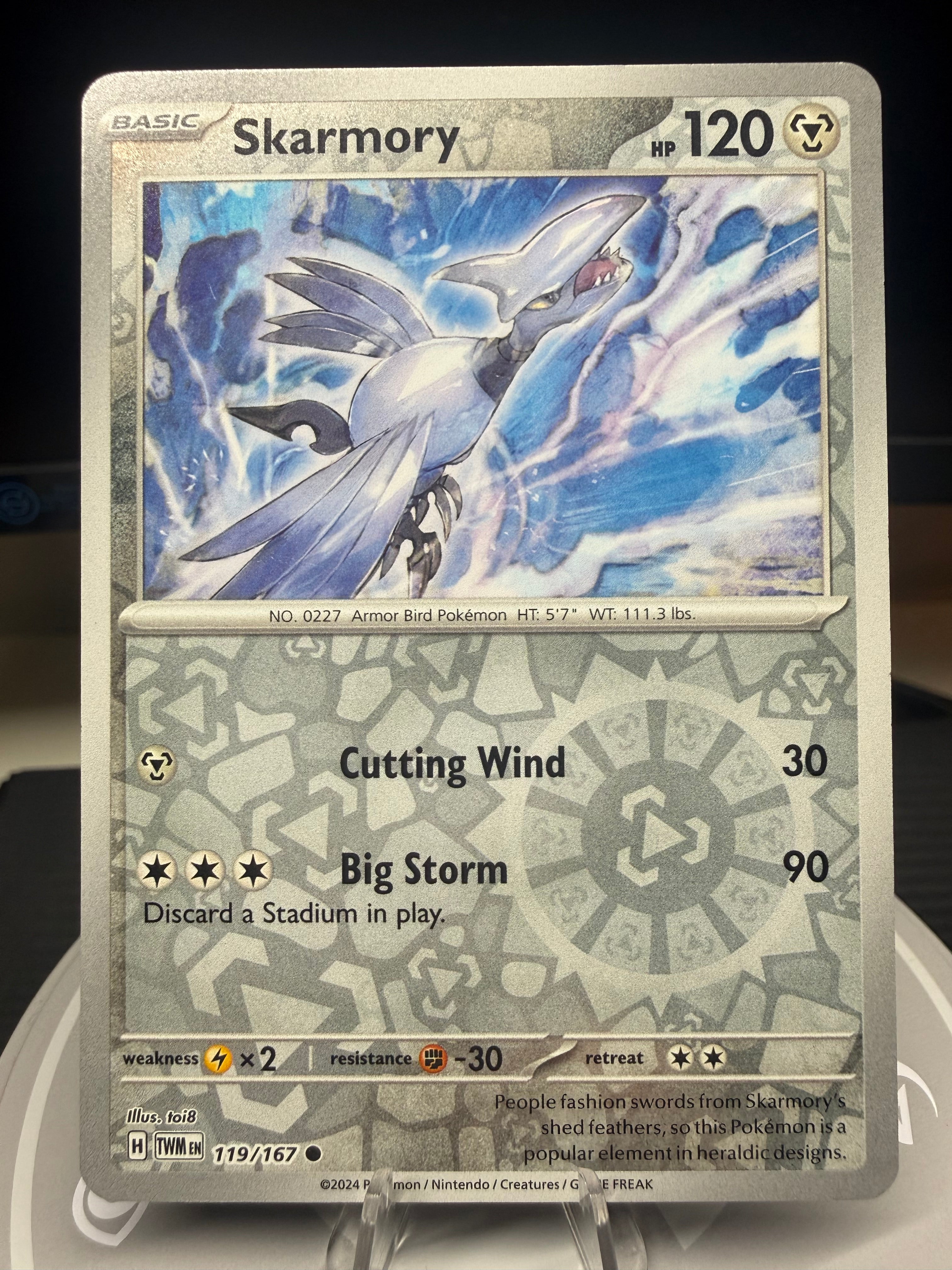 Skarmory - 119/167 - Reverse Holo - Twilight Masquerade