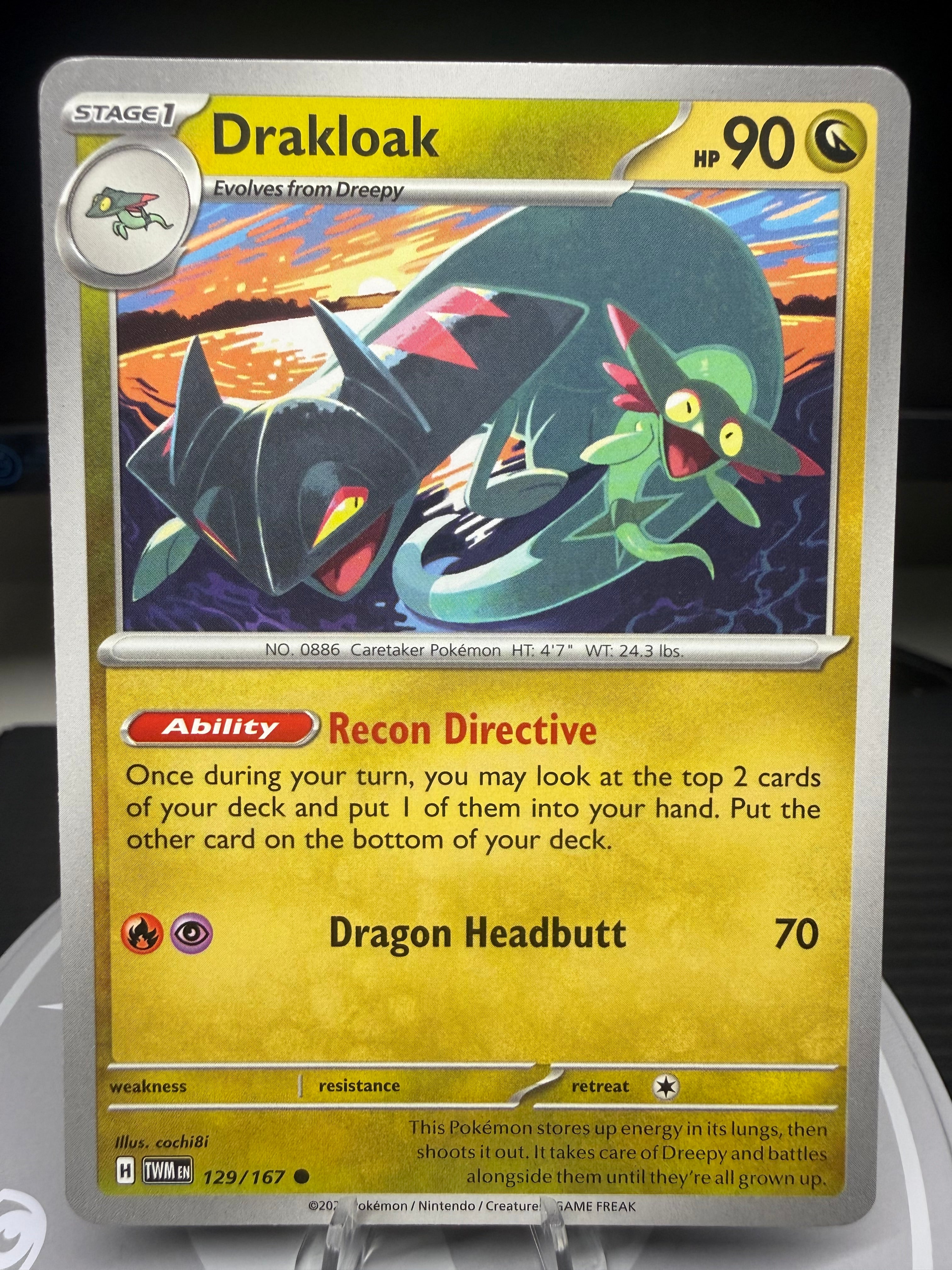 Drakloak - 129/167 - Reverse Holo - Twilight Masquerade