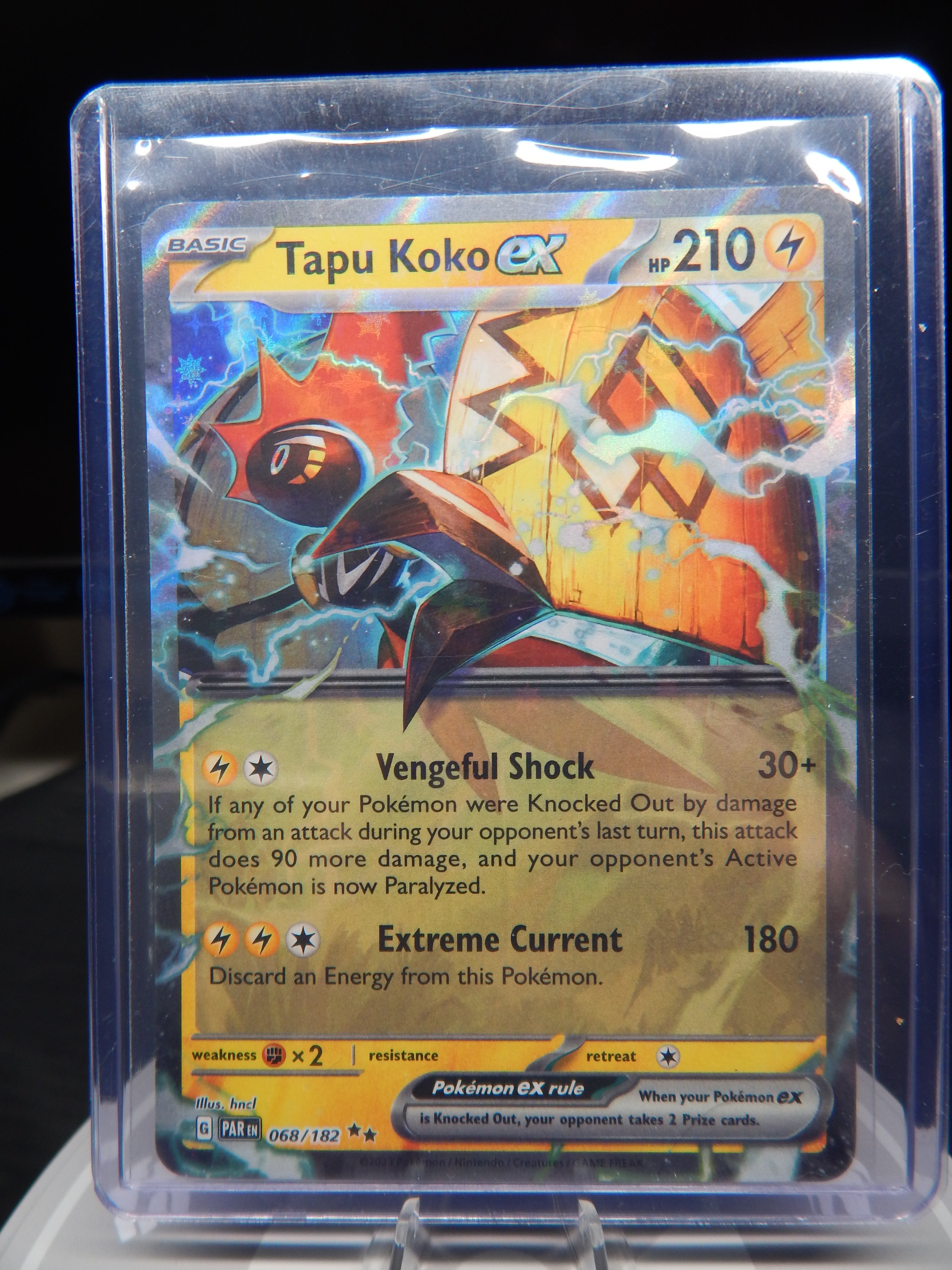 Tapu Koko ex 068/182 Double Rare Paradox Rift Pokemon